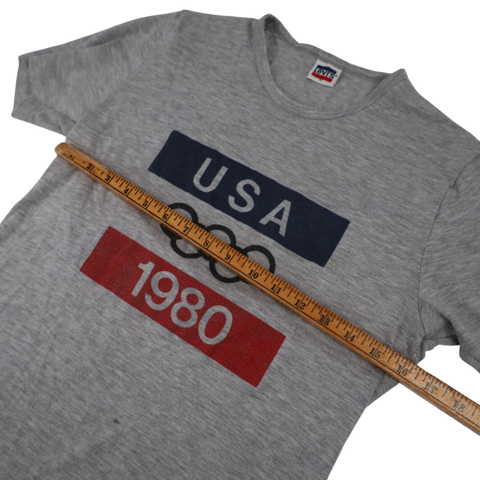 Levi's × Vintage Vintage Levis 1980 USA Olympics Graphic T Shirt Size US M / EU 48-50 / 2 - 8 Thumbnail