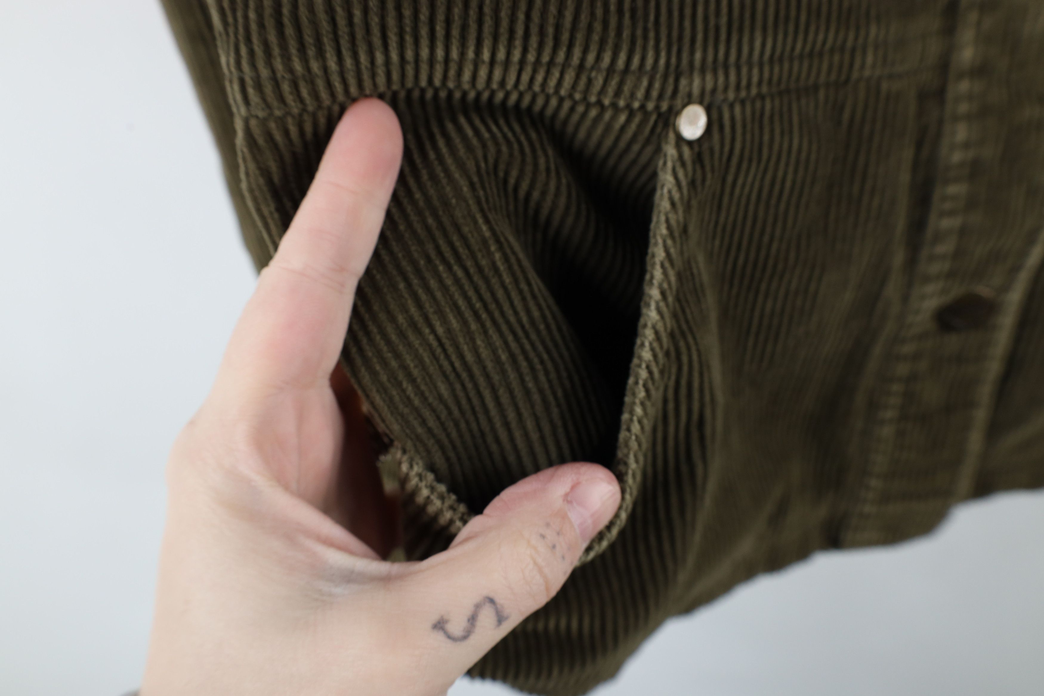Vintage Vintage 90s Y2K MUDD Babydoll Corduroy Button Jacket Green Size M / US 6-8 / IT 42-44 - 7 Thumbnail