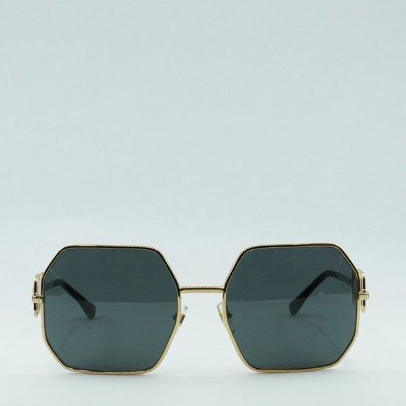 Versace 💯 NEWEST VERSACE VE2248 100287 GOLD GREY SQUARE SUNGLASSES Size ONE SIZE - 2 Thumbnail