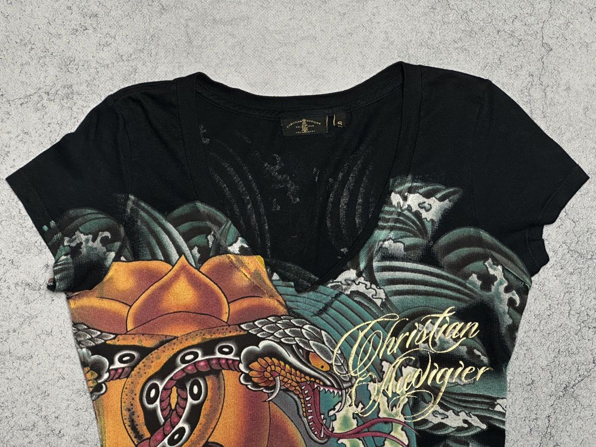Christian Audigier × Ed Hardy × Vintage Ed Hardy Christian Audigier Snake Dress y2k all over print Size S / US 4 / IT 40 - 3 Thumbnail