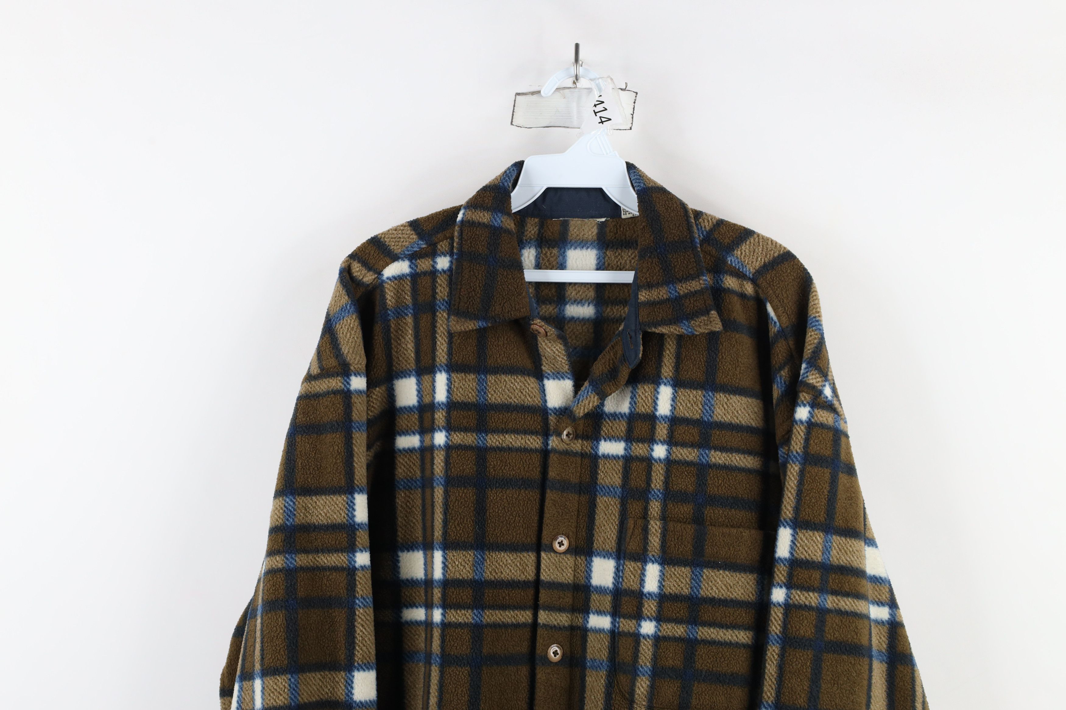 Vintage Vintage 90s Streetwear Collared Button Shirt Jacket Jac Size US M / EU 48-50 / 2 - 2 Thumbnail