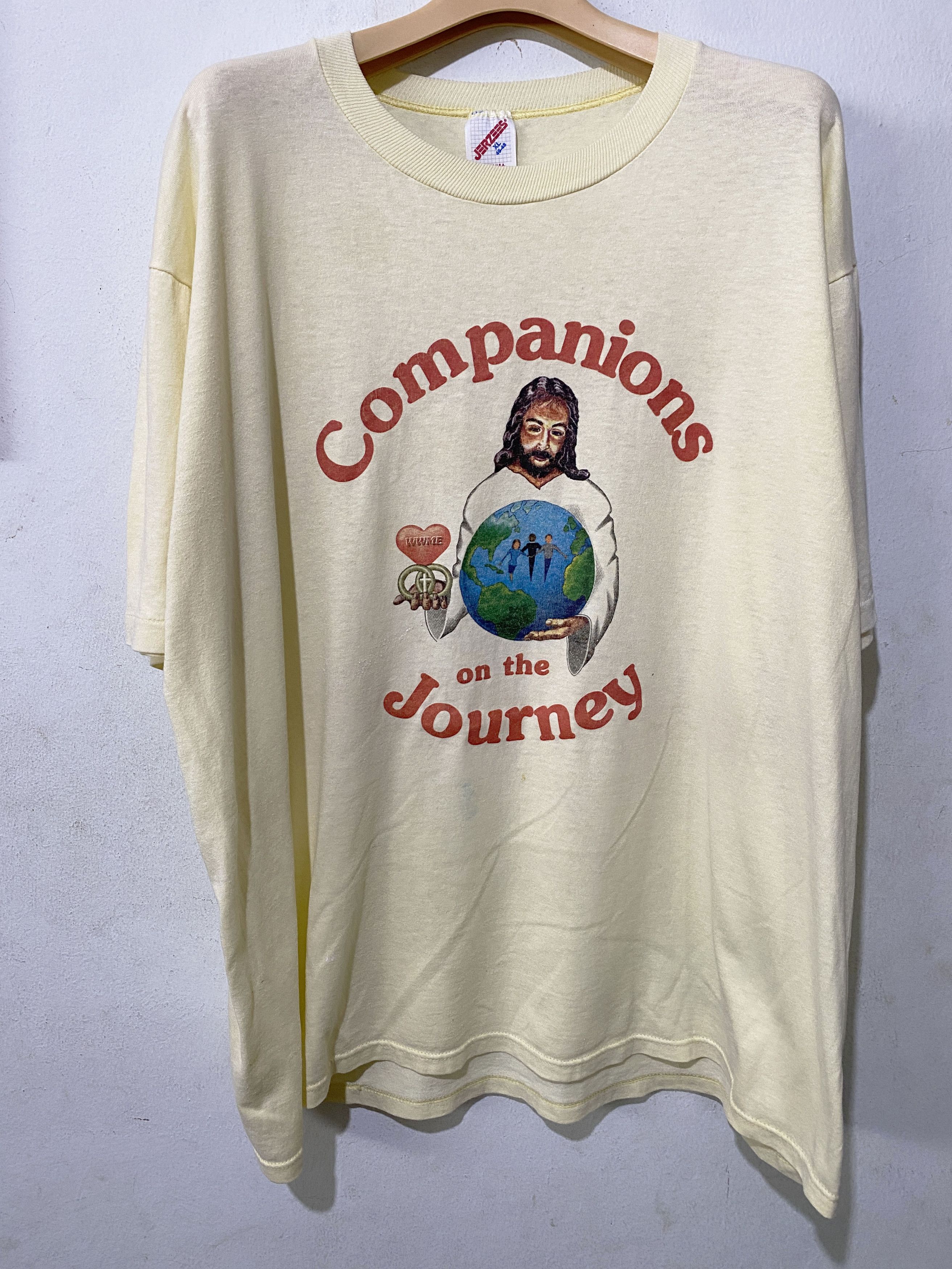 Vintage Vintage 90s Jesus Shirt Size US XL / EU 56 / 4 - 1 Thumbnail