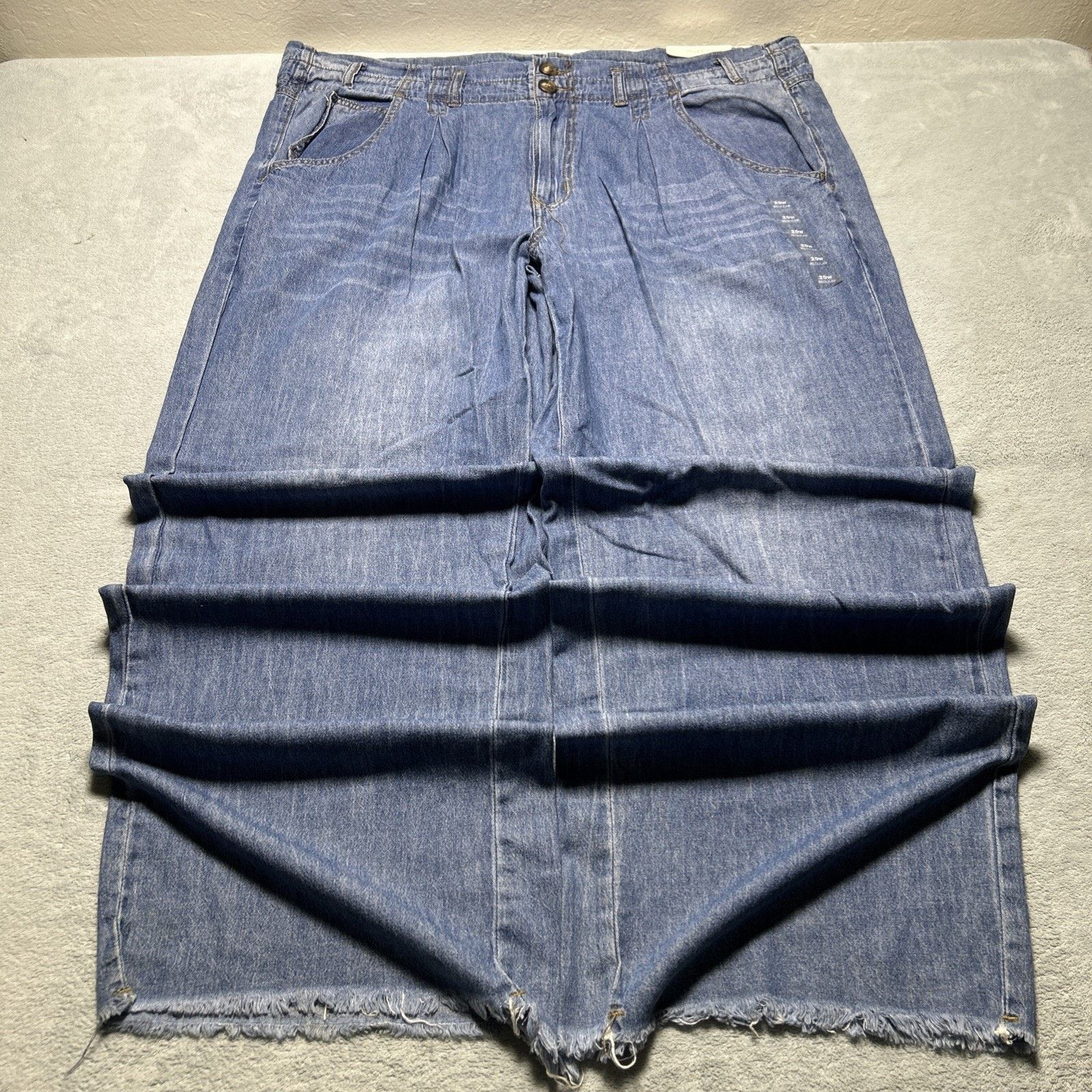 JNCO Deadstock Beyond Baggy Jeans Womens 20w - 45x33 Raw Hem Wide Size 42" / US 20 - 12 Thumbnail