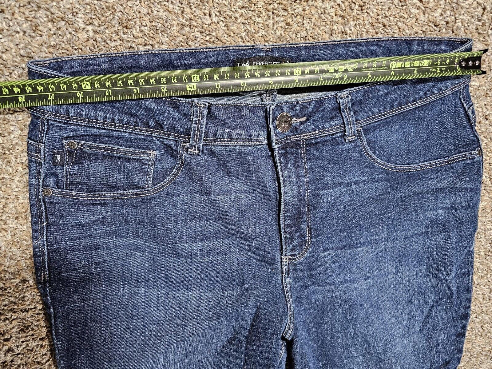Lee Lee 1889 Perfect Fit Straight Jeans Women M SEE MEASUREMENT Size 30" / US 8 / IT 44 - 4 Thumbnail