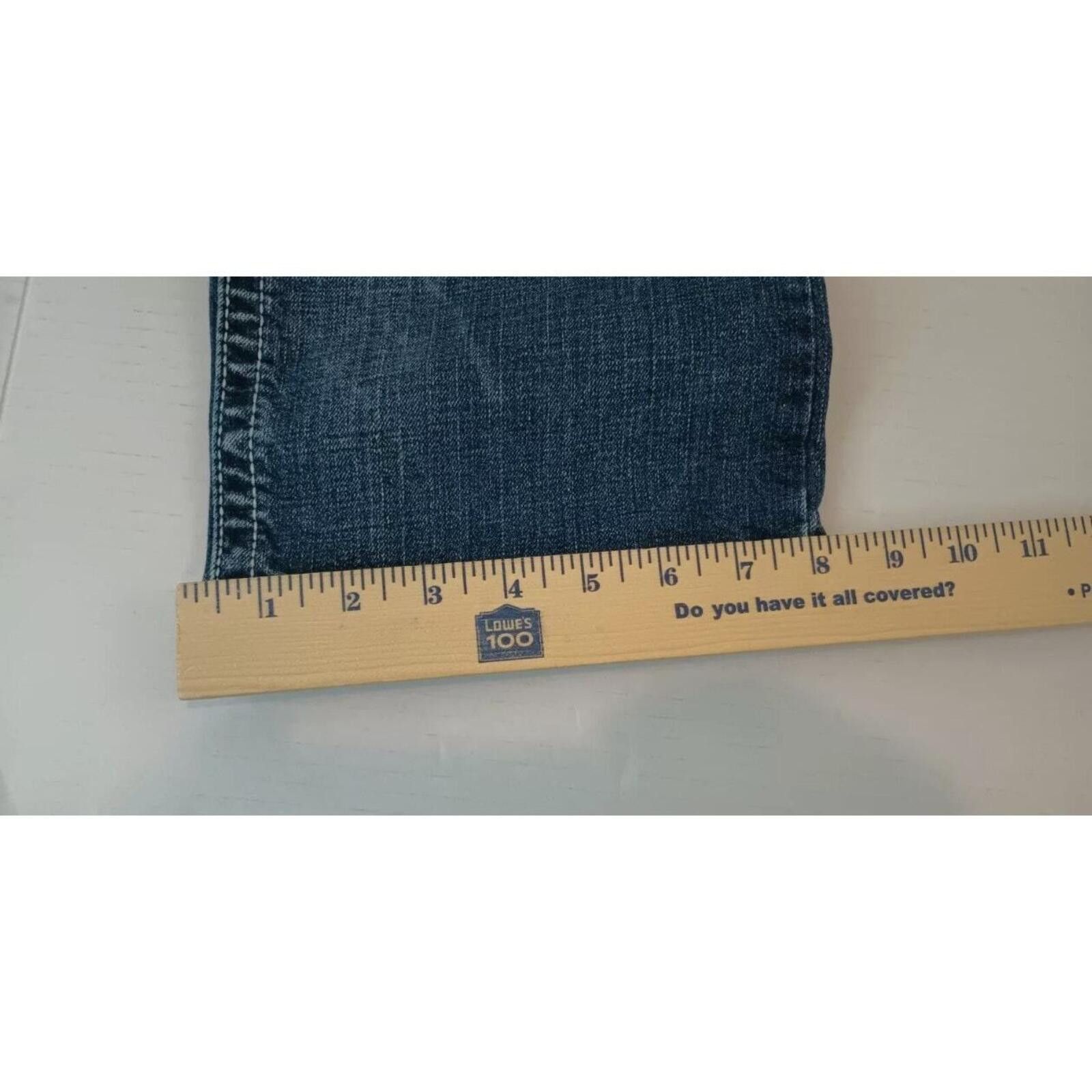 Decree Decree Flex Medium Wash Jeans Design Pockets Men's 35 x 32 Size US 35 - 8 Thumbnail