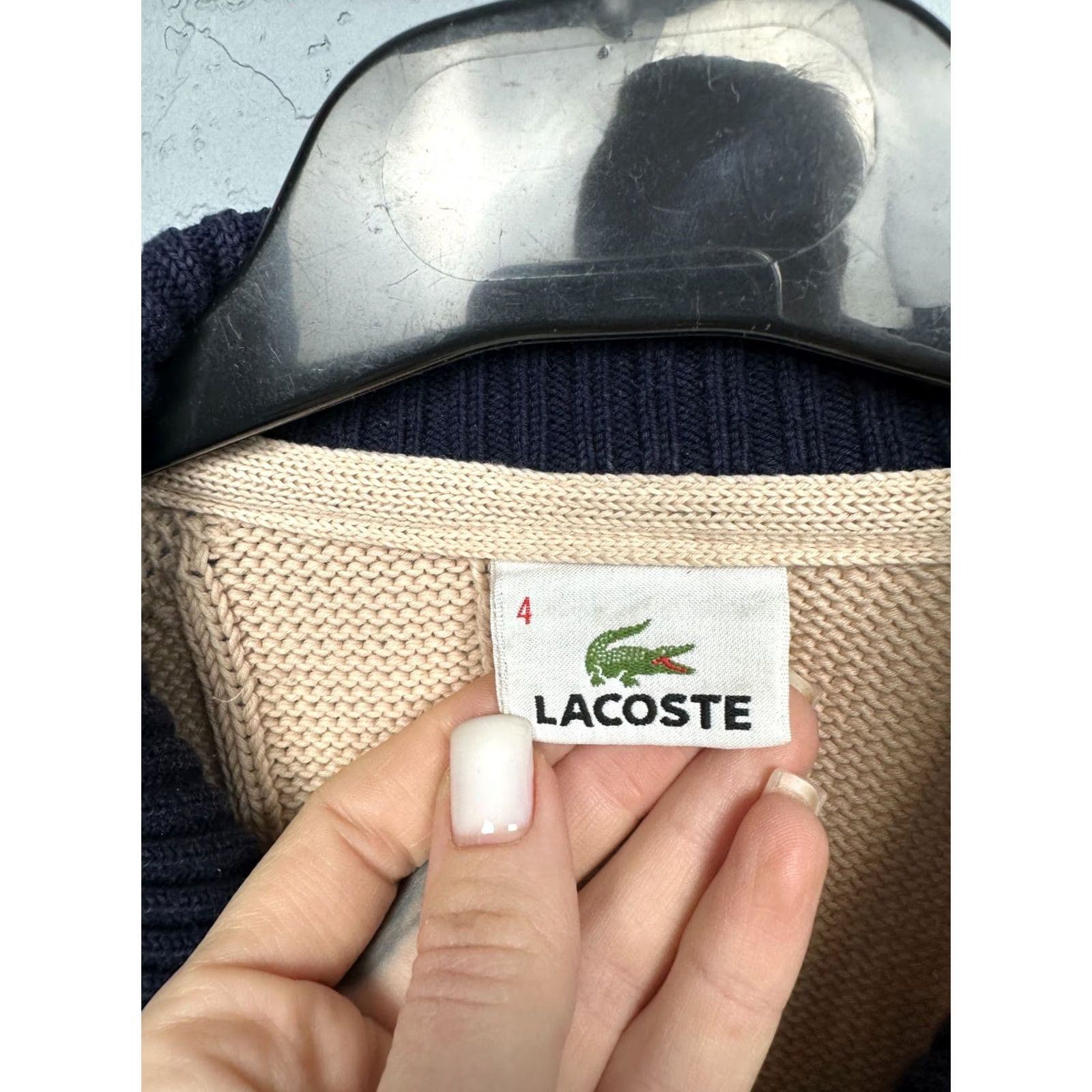 Lacoste Lacoste Vintage Mens Cotton Knit Full Zip Sweater Size M Beige Logo Knit Full Zip Sweater Mens M Beige Lacoste Vintage Cotton Knit Full Zip Sweater Size US M / EU 48-50 / 2 - 4 Thumbnail