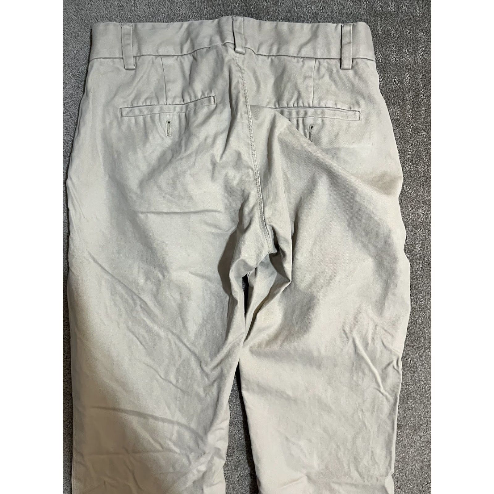 Gap Gap Men’s Pants Khakis 29x27 Beige Flat Front Straight Leg Chino Size 29 Regular Size US 29 - 4 Thumbnail