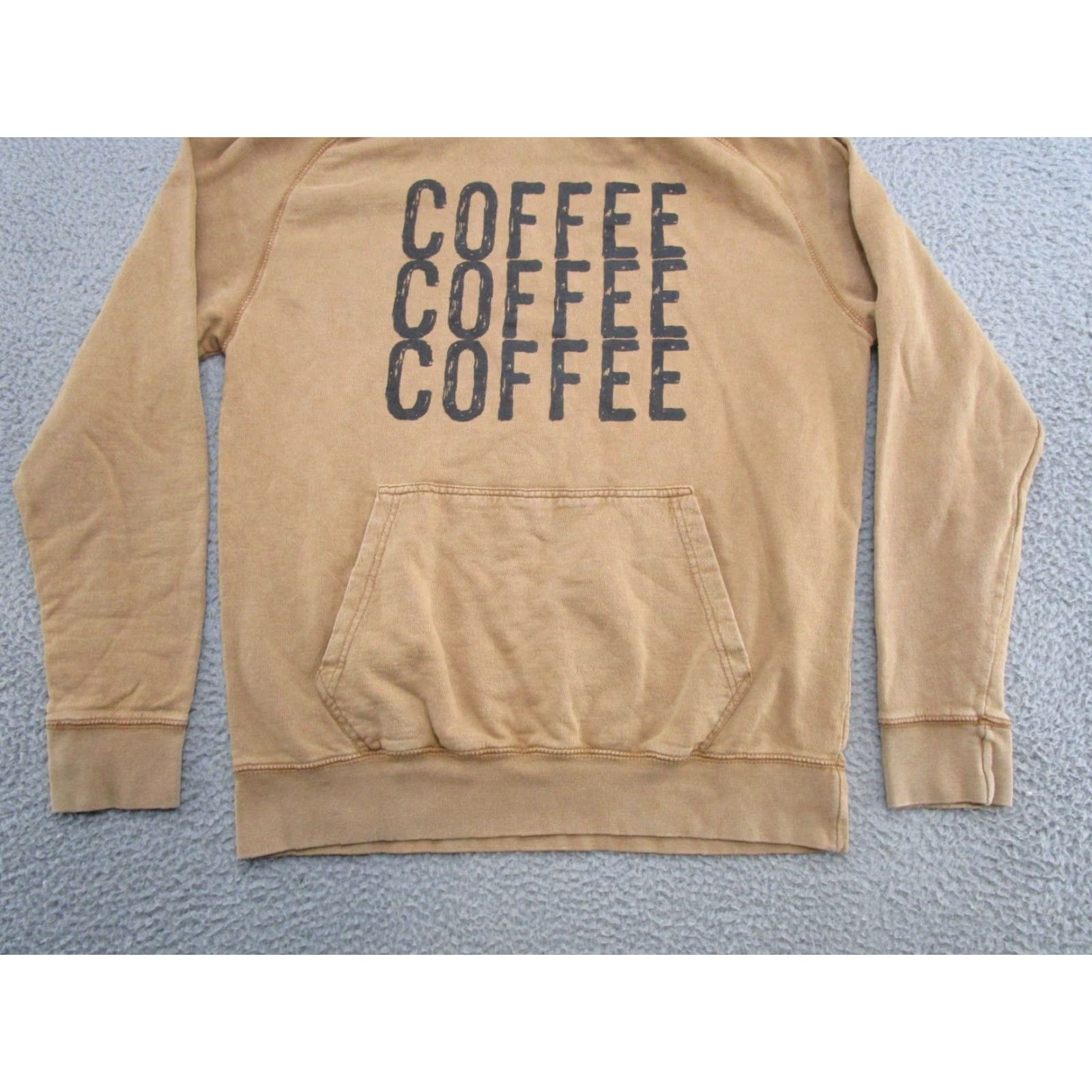 Spell Lane Seven Coffee Graphic Spell Out Hoodie Sweatshirt Pullover Men's Size M Brown Size US M / EU 48-50 / 2 - 3 Thumbnail