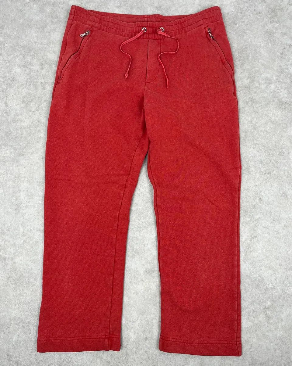 Prada 2000s Prada Red Zip-Pocket Jogger Pants Size 26" / US 2 / IT 38 - 4 Thumbnail