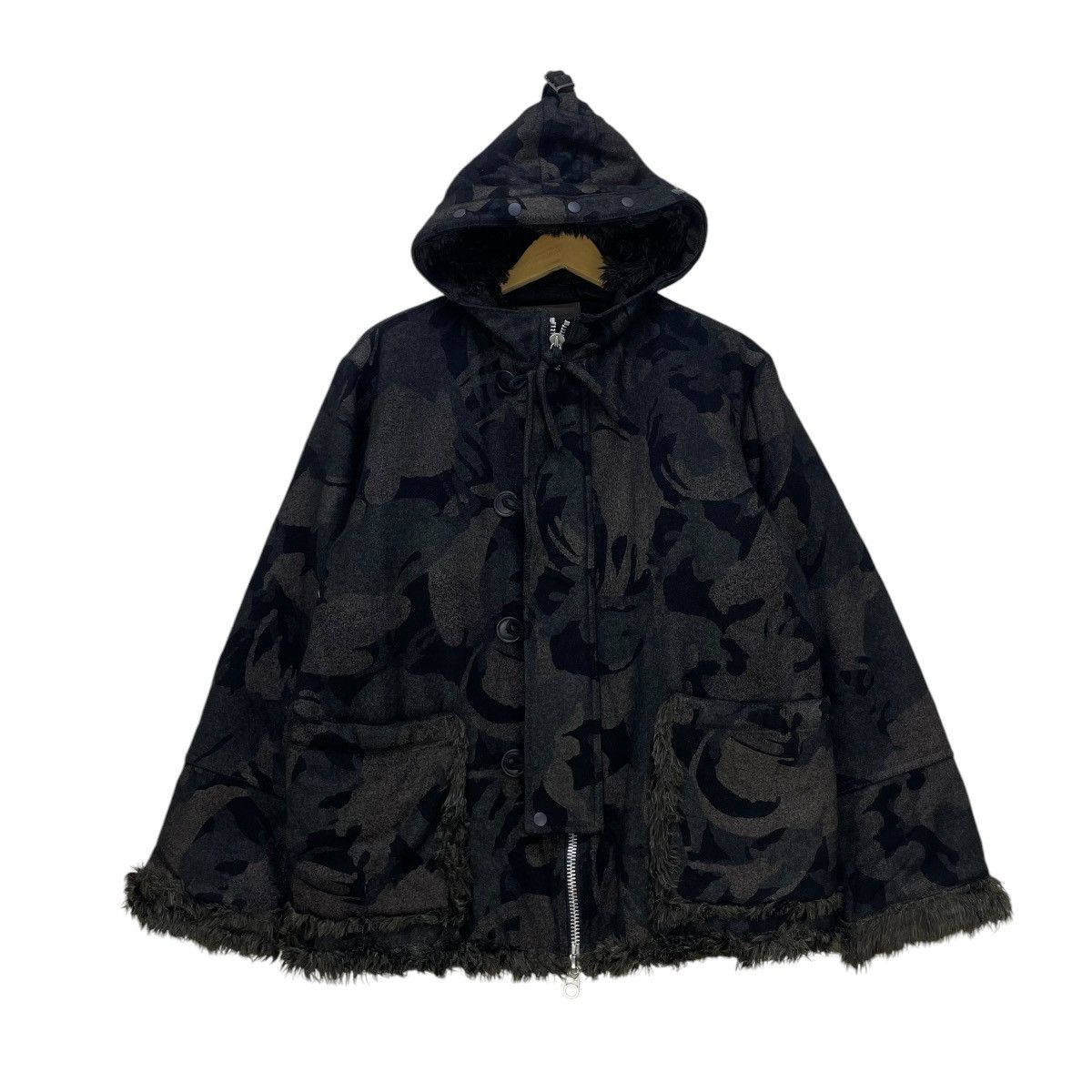 Issey Miyake × Japanese Brand Japanese Brand Hiromichi Faux Fur Jacket Size M / US 6-8 / IT 42-44 - 1 Thumbnail