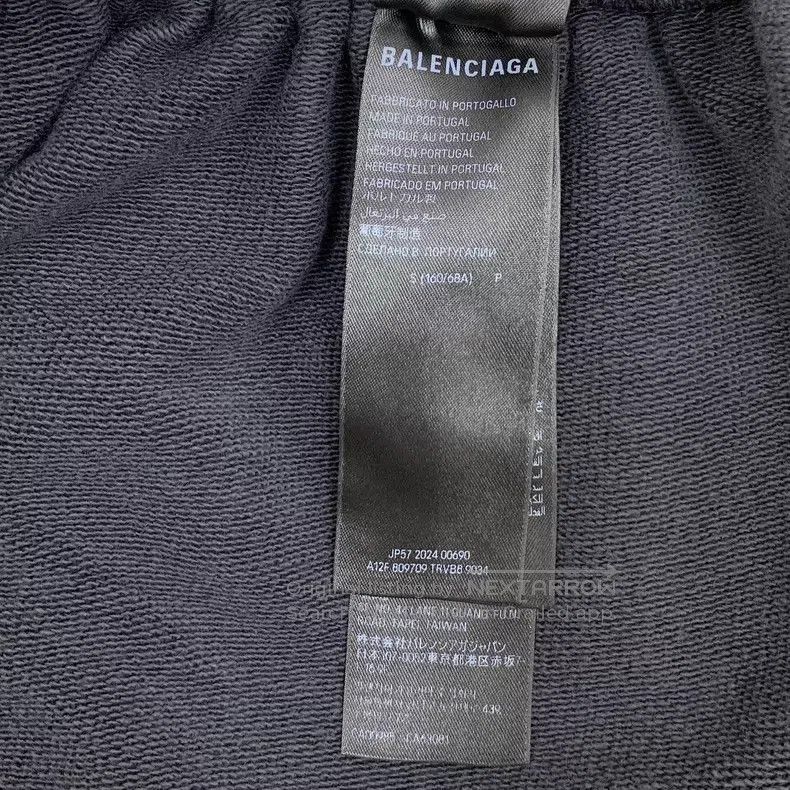 Balenciaga Balenciaga size S Black Logo Printed Casual Cotton Trouser Size US 27 - 8 Thumbnail