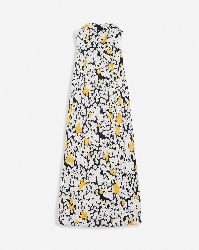 Lanvin o1y0326 Midi Dress in Multicolor Size L / US 10 / IT 46 - 1 Thumbnail