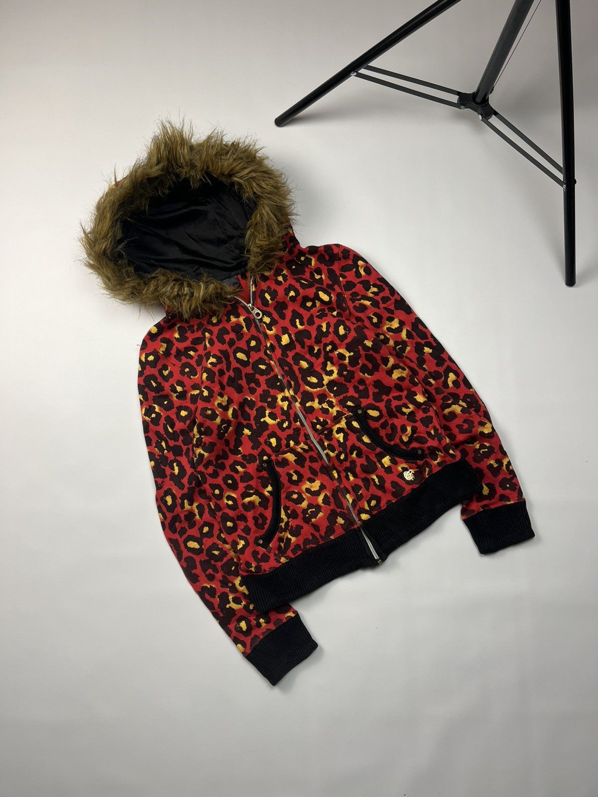 If Six Was Nine Vintage Leopard Hysteric Glamour Style Fur Zip Hoodie Size US S / EU 44-46 / 1 - 1 Thumbnail