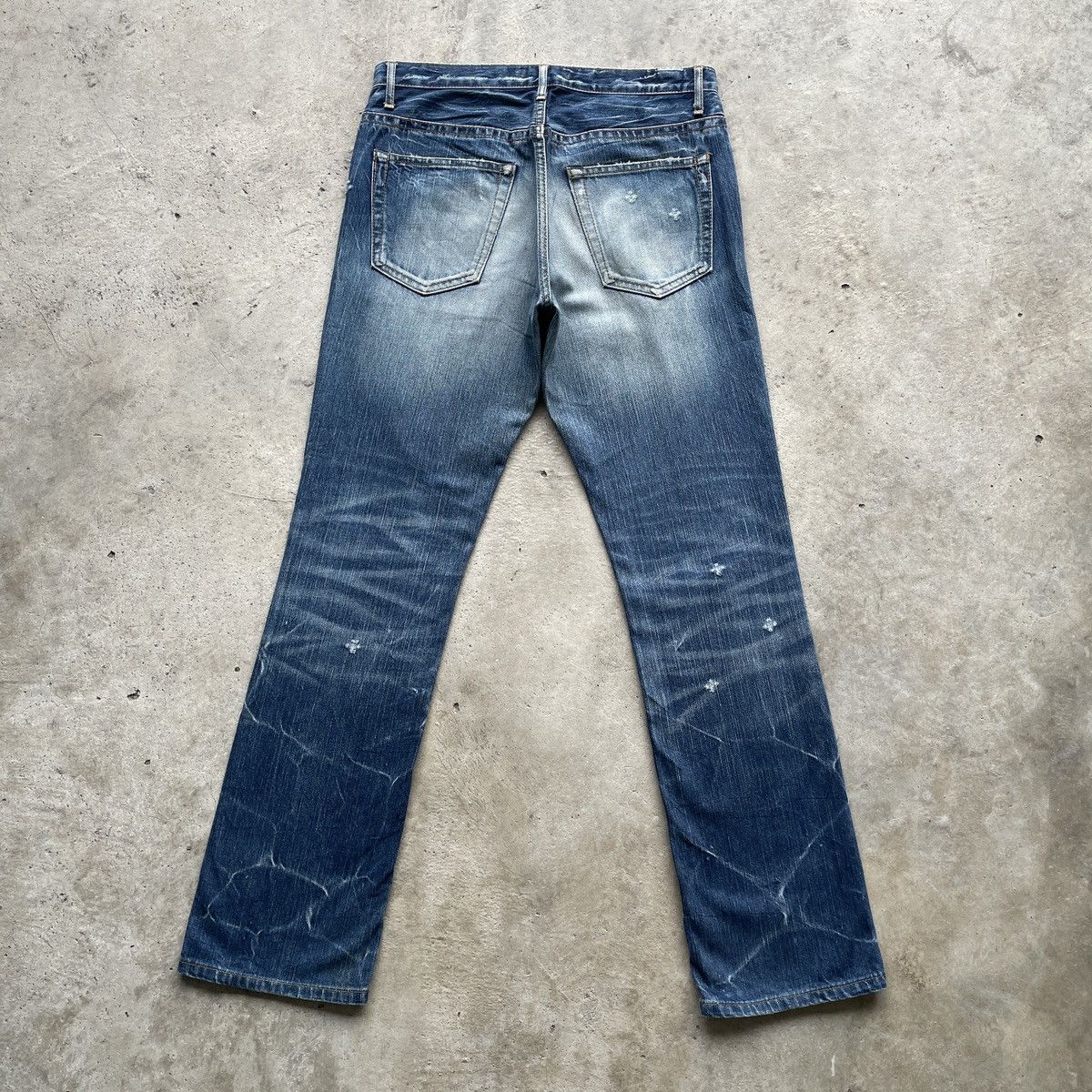 Japanese Brand × Jean × Vintage Vintage Japan Distressed Faded Jeans Denim Pants Rare Size US 31 - 13 Thumbnail