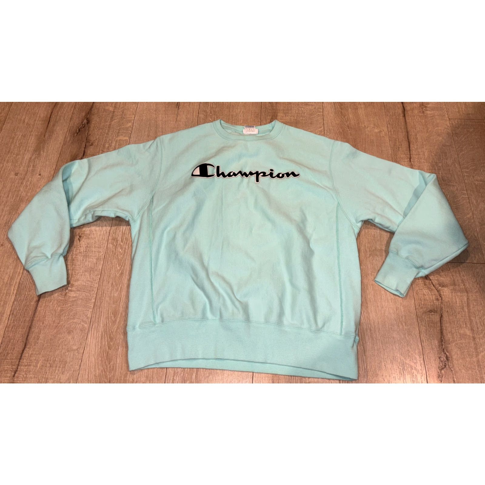 Champion Champion Reverse Weave Pullover Crewneck Logo Print Sweatshirt Sz Large Blue Size US L / EU 52-54 / 3 - 3 Thumbnail