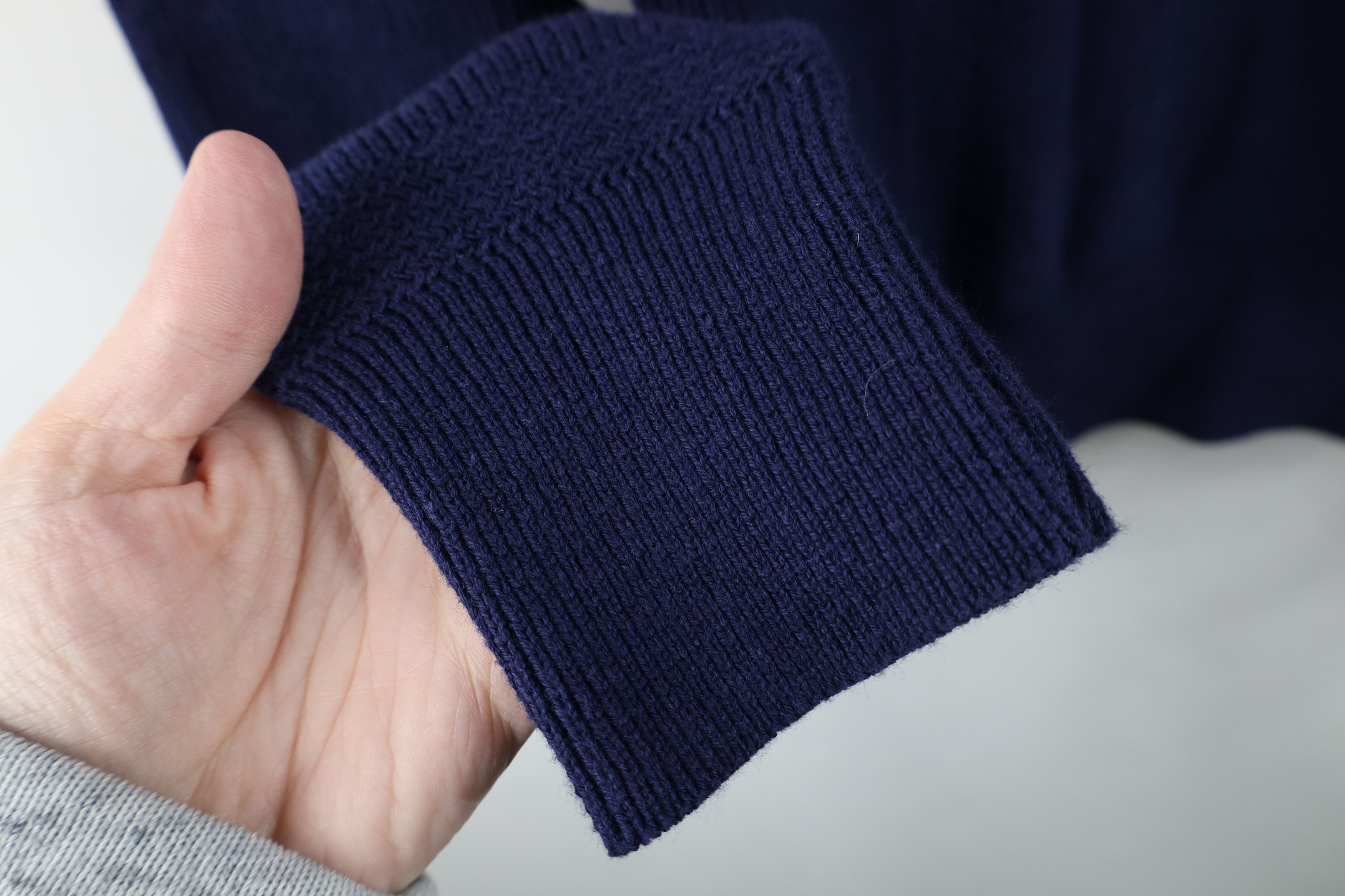 Lands' End Vintage 70s Lands End Cotton Ribbed Knit Henley Sweater USA Size US M / EU 48-50 / 2 - 6 Thumbnail