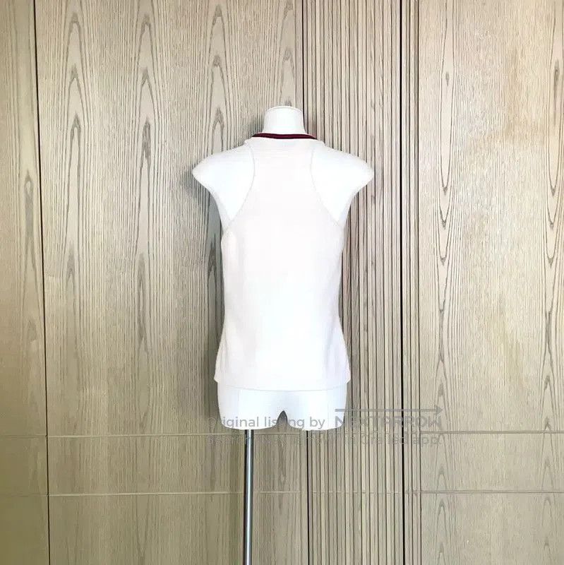 Chanel Chanel Summer White Cashmere Sleeveless Top . Size S / US 4 / IT 40 - 1 Thumbnail