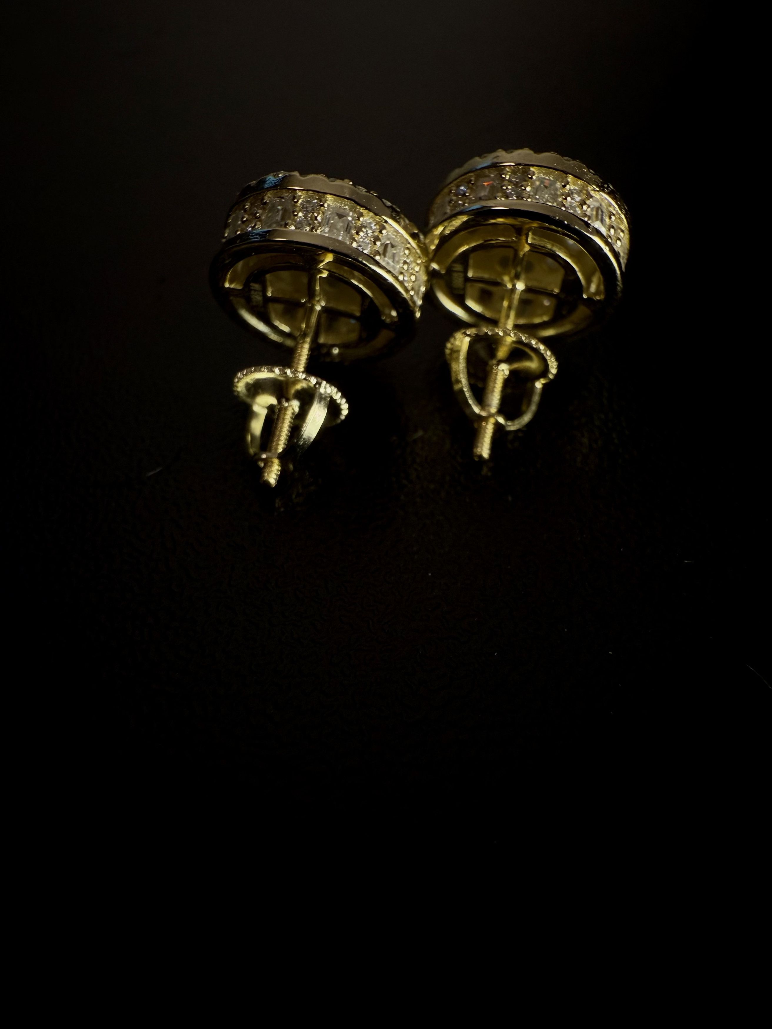 Other Glacier Halo stud moissanite gold plated 925silver earrings Size ONE SIZE - 13 Thumbnail