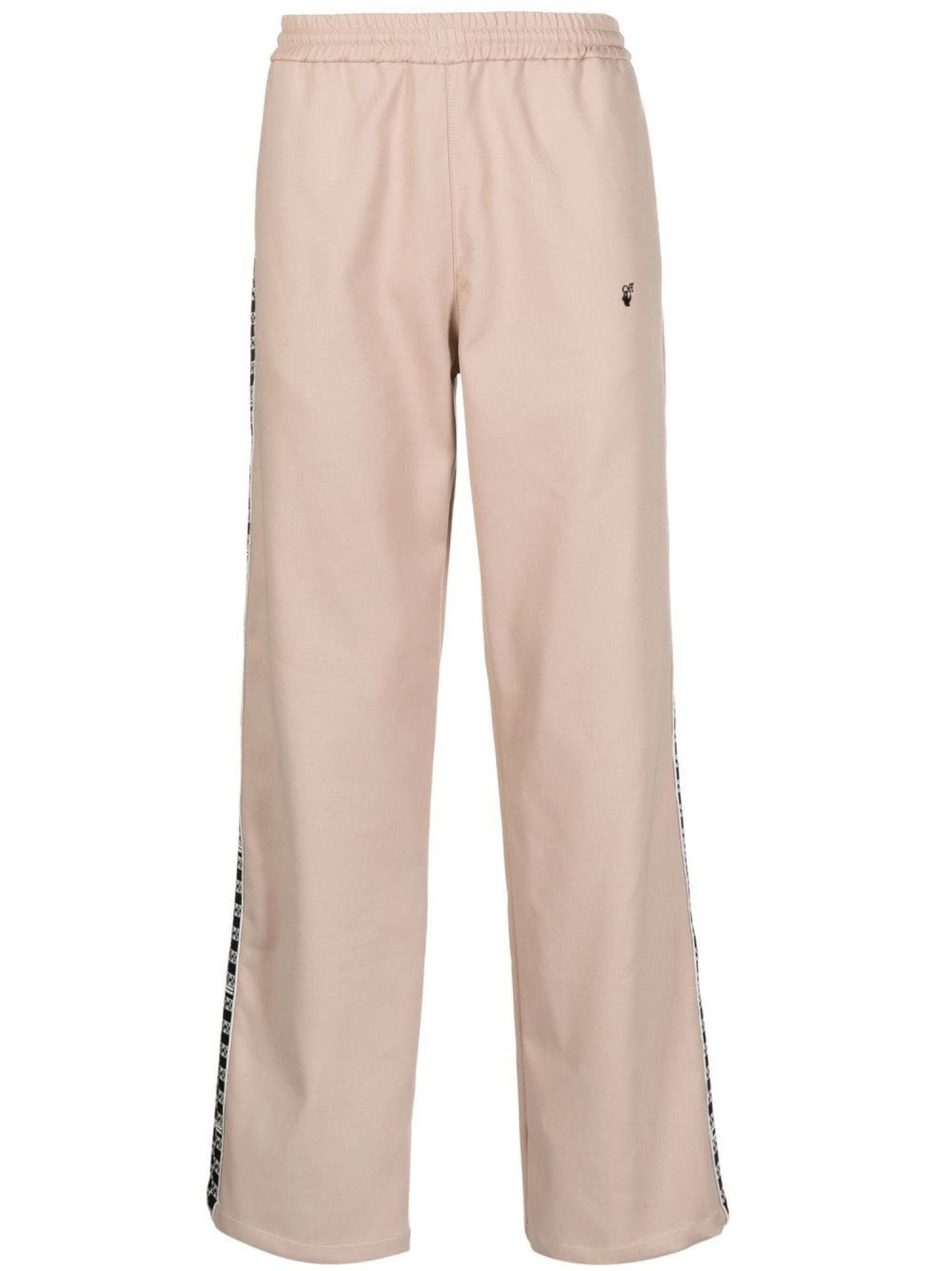 Off-White o1gr1nt1124 Monogram Band Trackpant in Camel Size US 34 / EU 50 - 1 Thumbnail