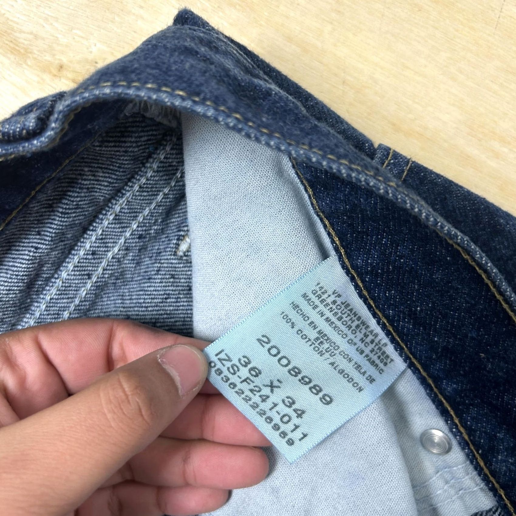 Lee Lee Mens Jeans 36x34 Dark Wash Blue Denim Straight Regular Fit Casual Pants Size US 36 / EU 52 - 3 Thumbnail