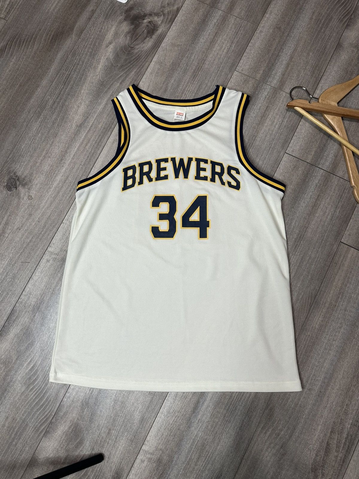 MLB MLB Milwauke Brewers Giannis Antetokounmpo Jersey #34 Size US M / EU 48-50 / 2 - 1 Thumbnail