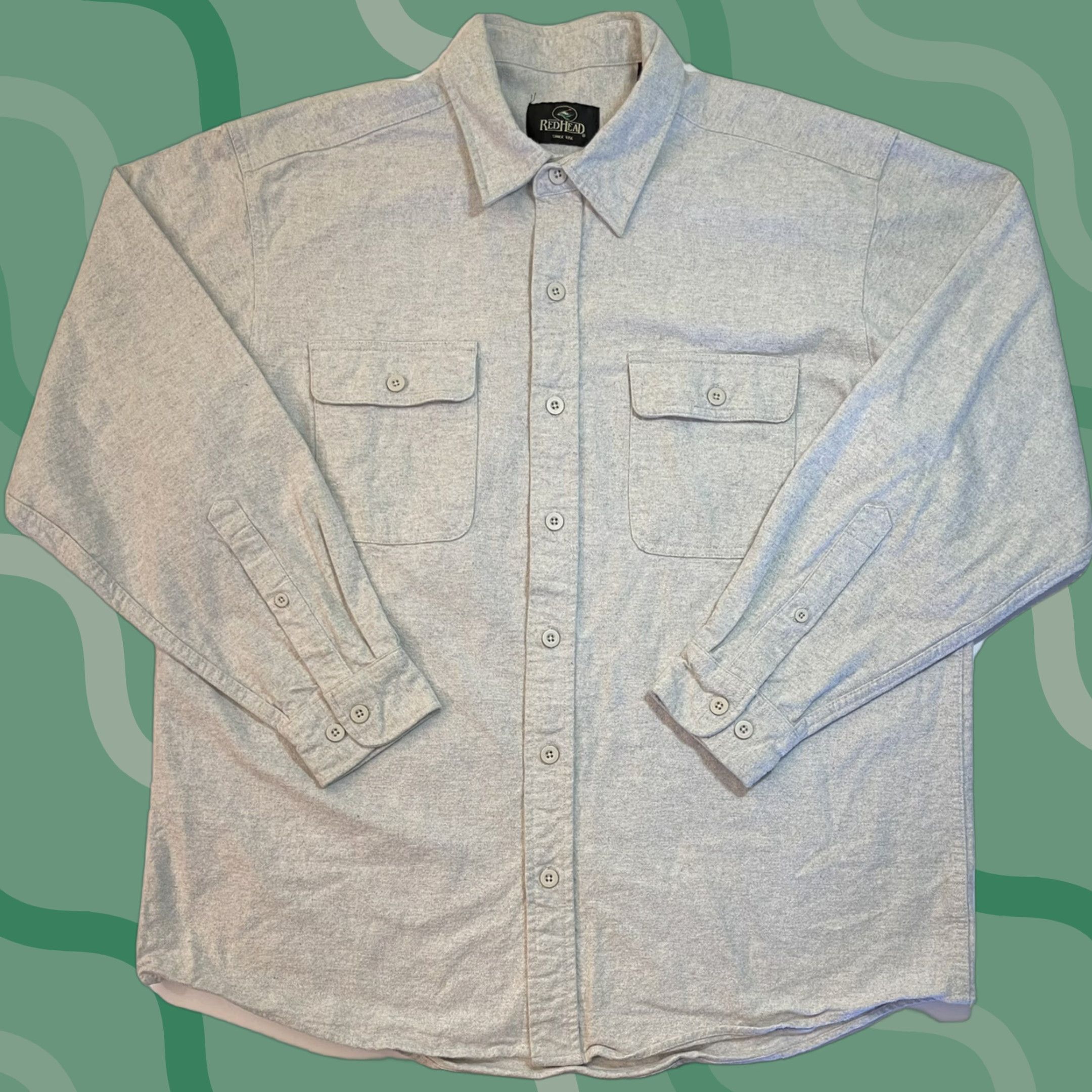 Vintage VINTAGE RedHead Flannel Long Sleeve Shirt Outdoor Gray XL Mens Size US XL / EU 56 / 4 - 1 Thumbnail