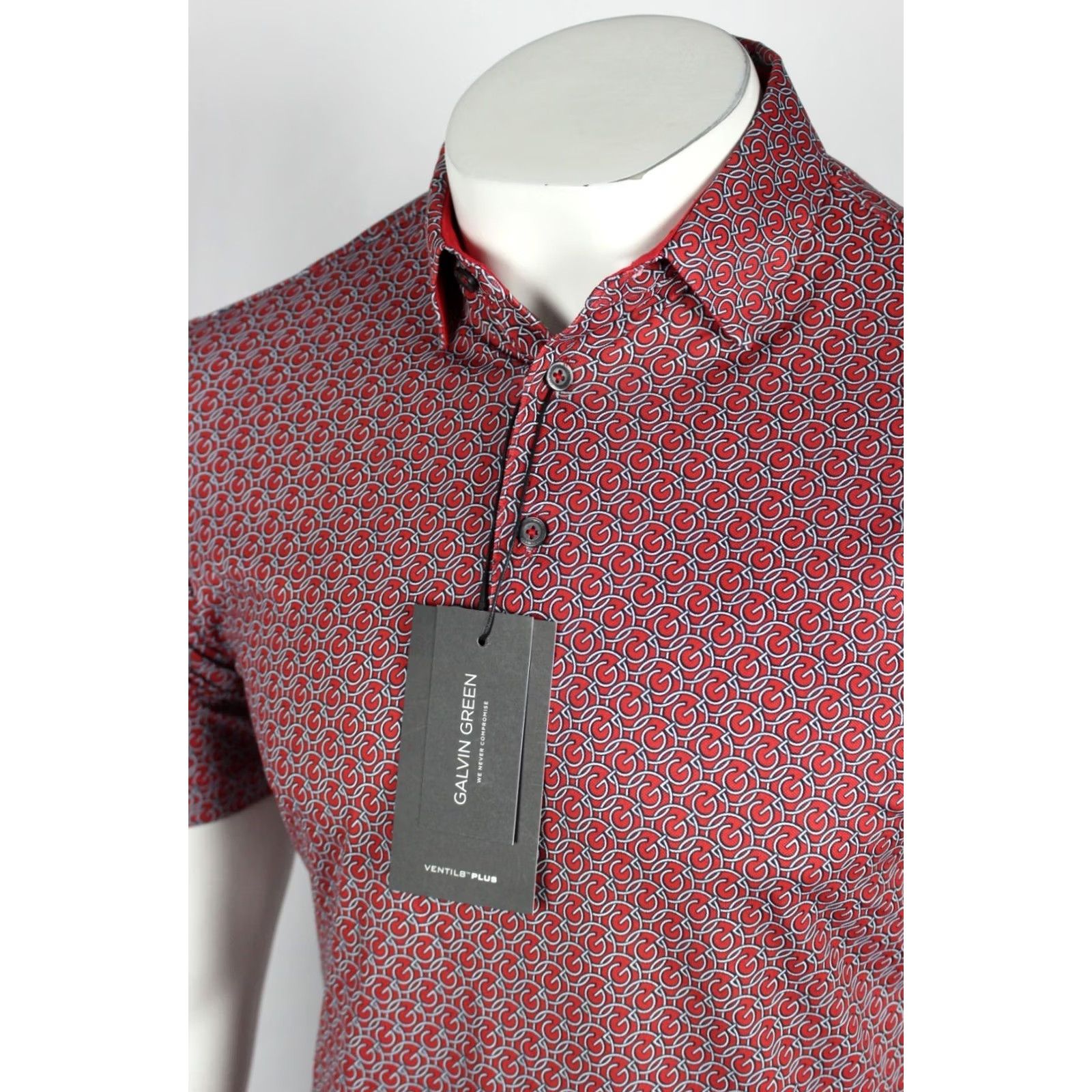 Galvin Green Galvin Green Polo Shirt Short Sleeve Men’s Mauro Red White Logo Print Small Size US S / EU 44-46 / 1 - 4 Thumbnail