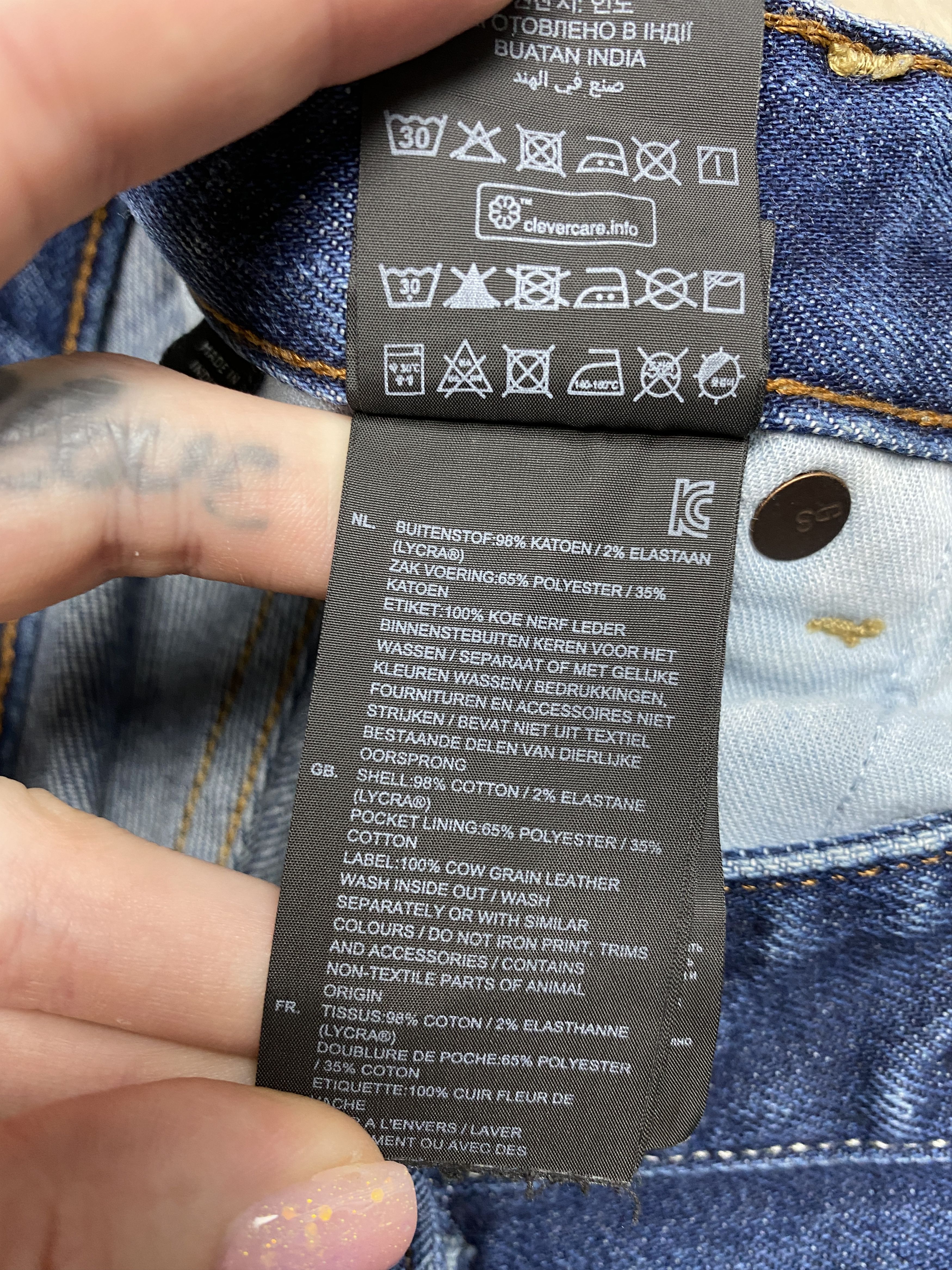 G-Star G Star Raw Selvedge Morry Relaxed Tapered Denim Pants Jeans Size US 31 - 7 Thumbnail