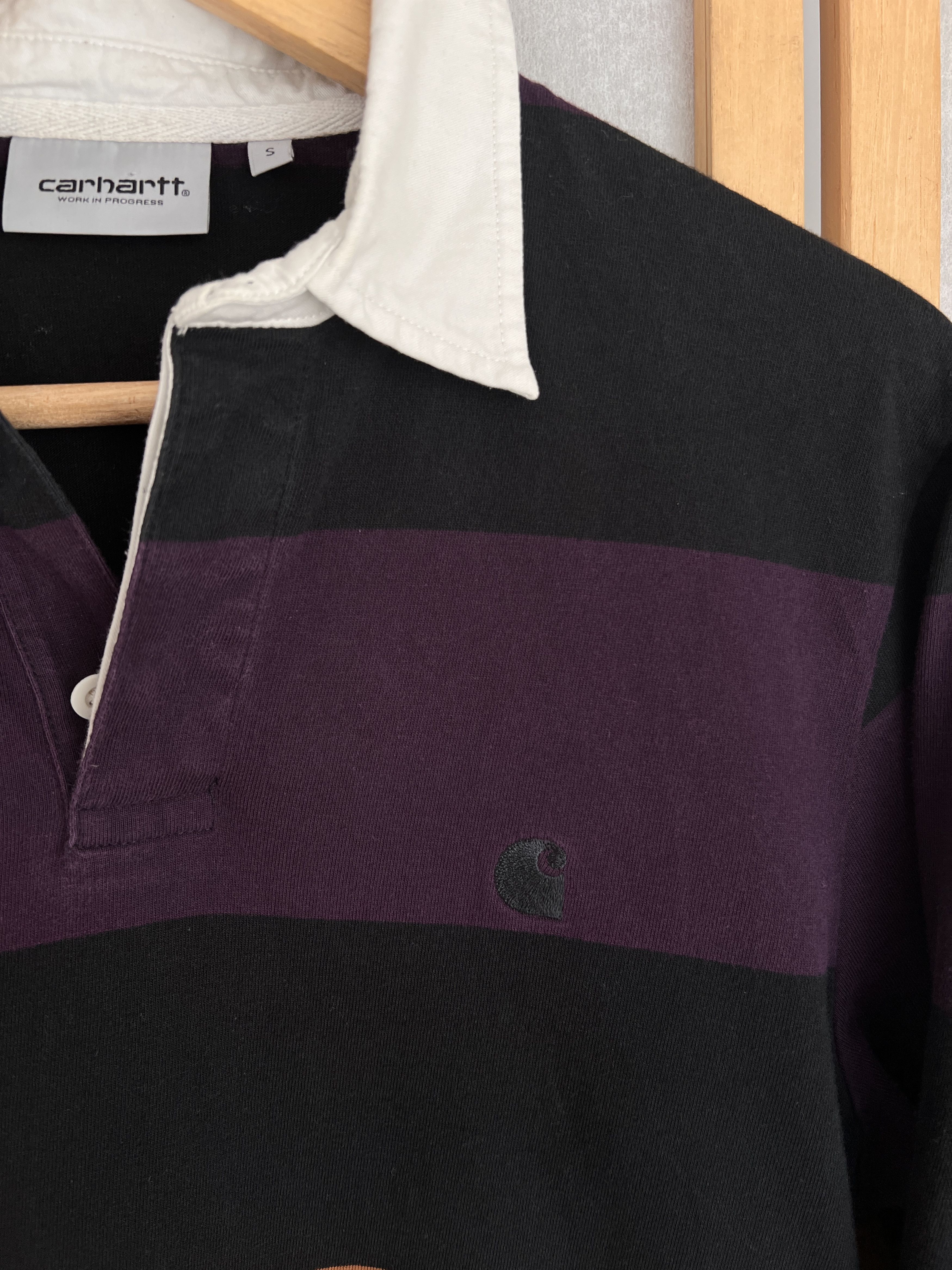 Carhartt Carhartt WIP L/S Hansen striped rugby polo shirt vintage 00s Size US S / EU 44-46 / 1 - 5 Thumbnail