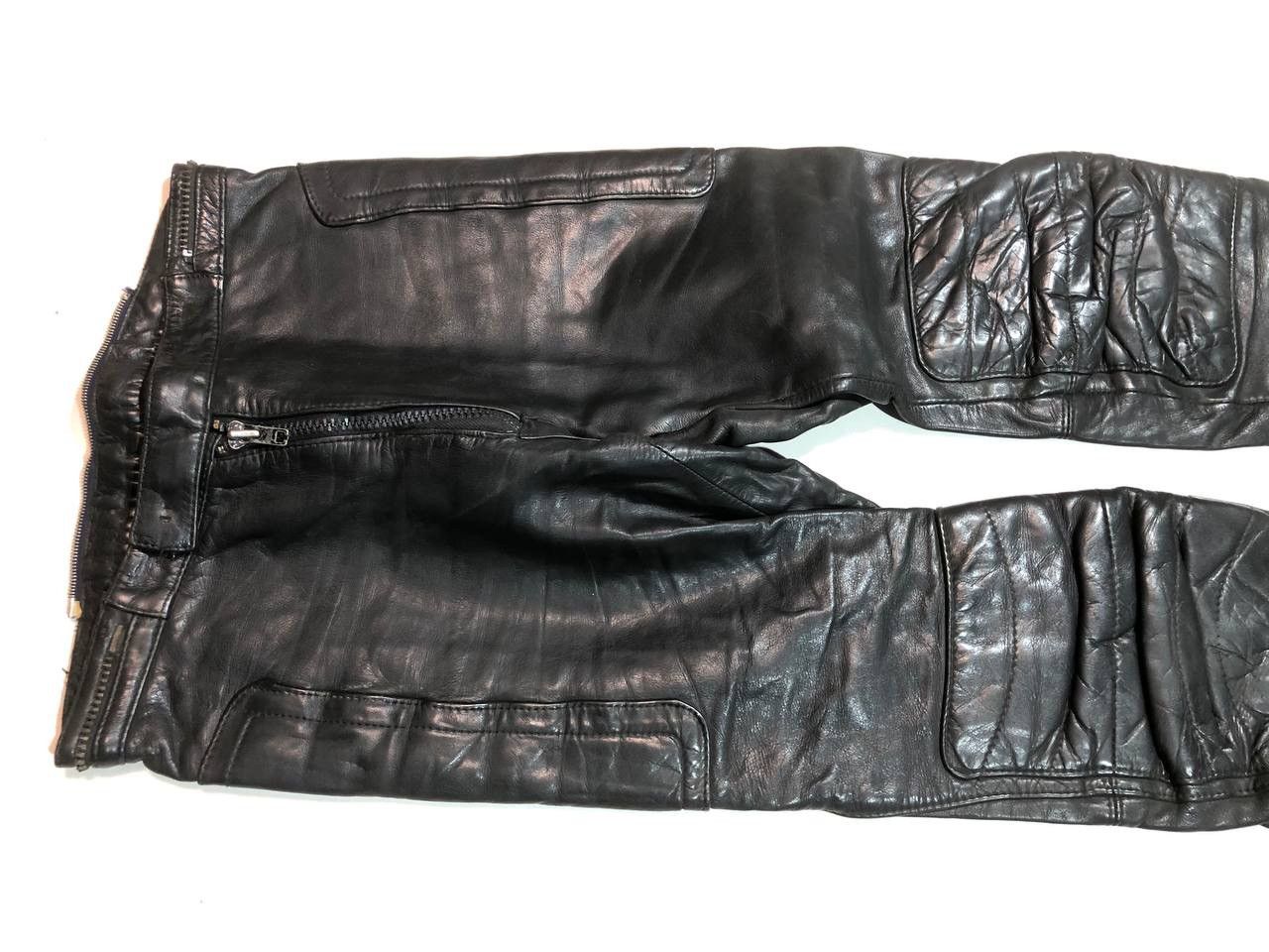 Vintage Vintage Rare Moto Racing Leather Pants Size US 29 - 5 Thumbnail