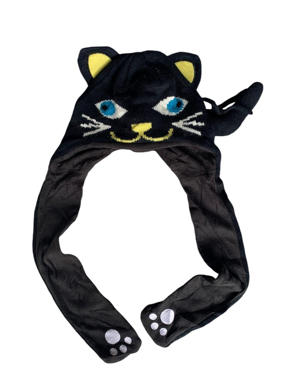 Japanese Brand Rare Bunny Horn Cat Ears Face Beanie Hats Size ONE SIZE - 3 Thumbnail