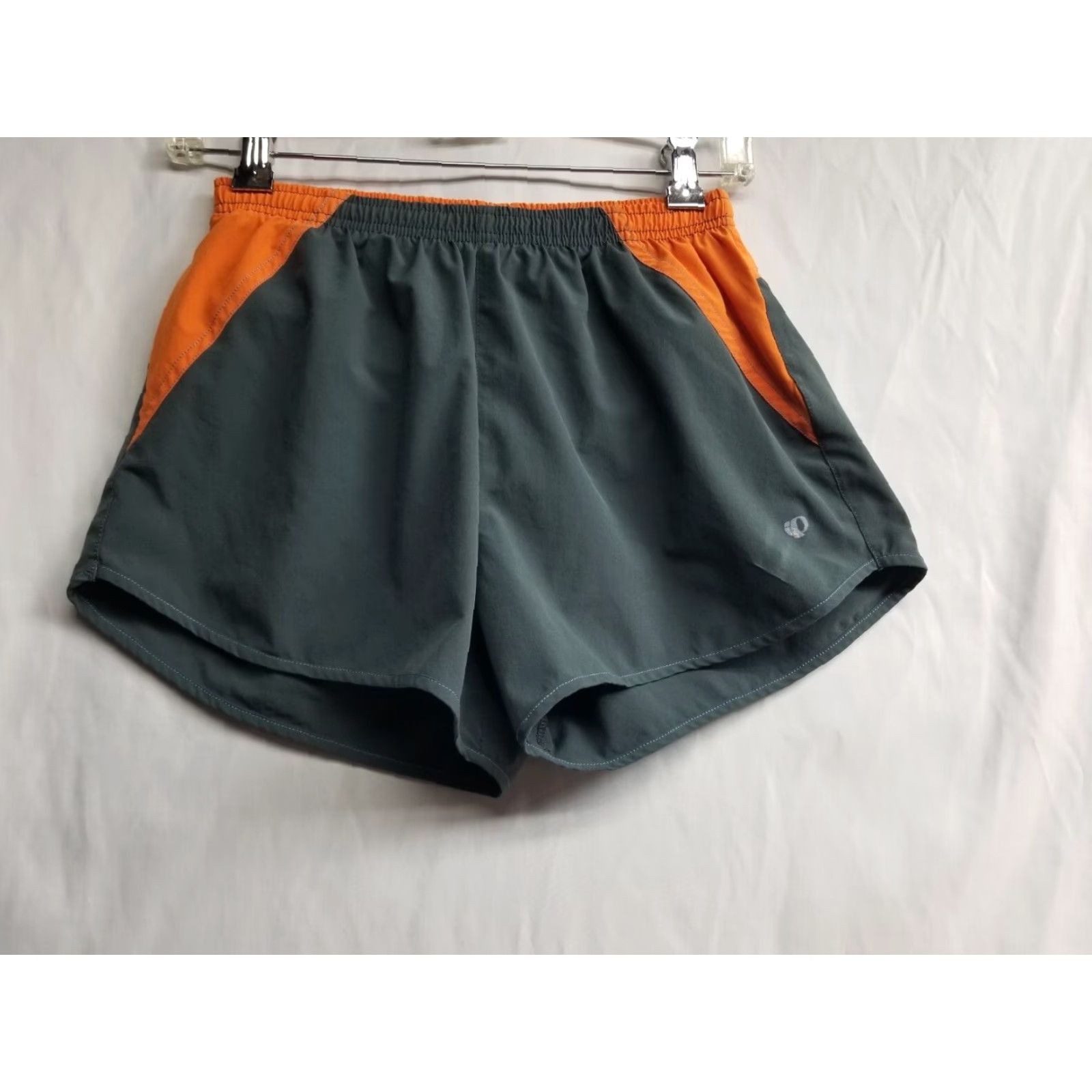 PEARL iZUMi Pearl Izumi Running Shorts Gray Orange Split Side XS Women's Size 26" / US 2 / IT 38 - 2 Thumbnail