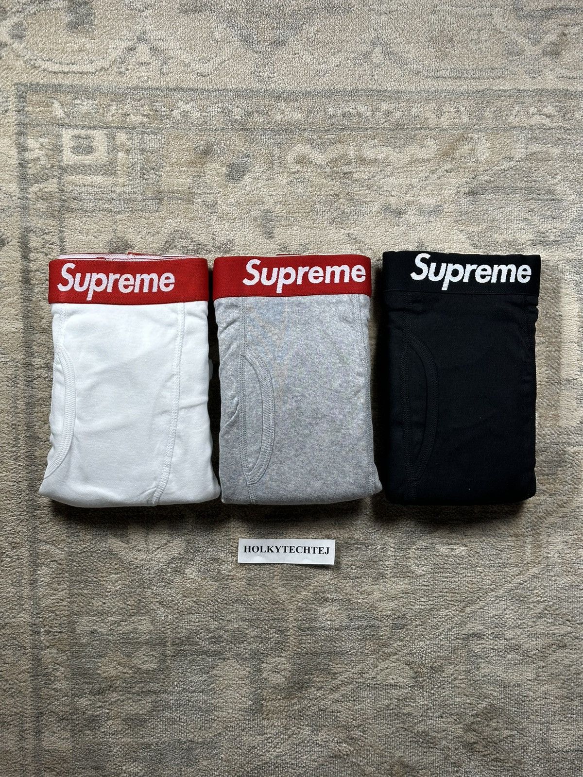 Supreme 3-Pack Supreme Hanes Boxers - M Size ONE SIZE - 1 Preview