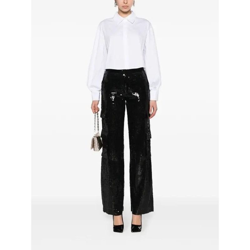 Alice + Olivia Alice + Olivia Hayes Sequin Cargo Pants black size 2 Size 26" / US 2 / IT 38 - 12 Thumbnail