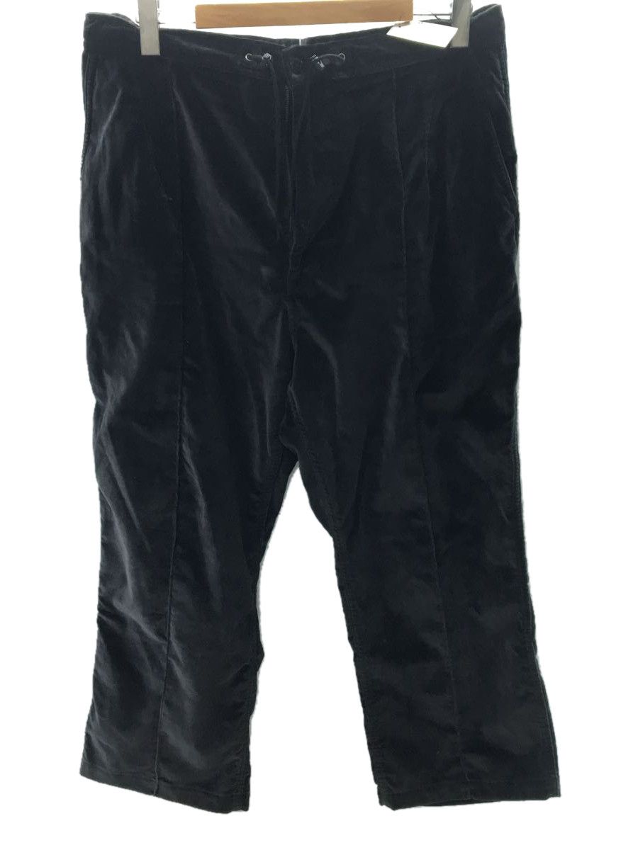 image of Needles Cropped Pants Bottom Cotton Plain String Waist Black, Men's (Size 37)
