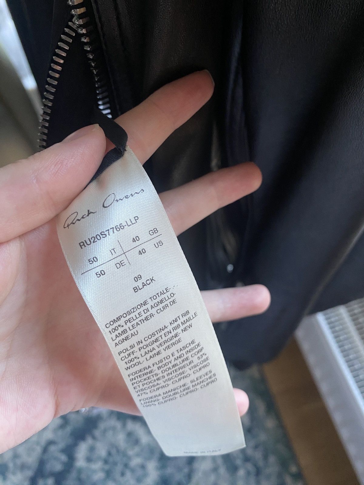 Rick Owens Rick Owens SS20 Tecuatl Lambskin Leather Jacket Size US M / EU 48-50 / 2 - 5 Thumbnail