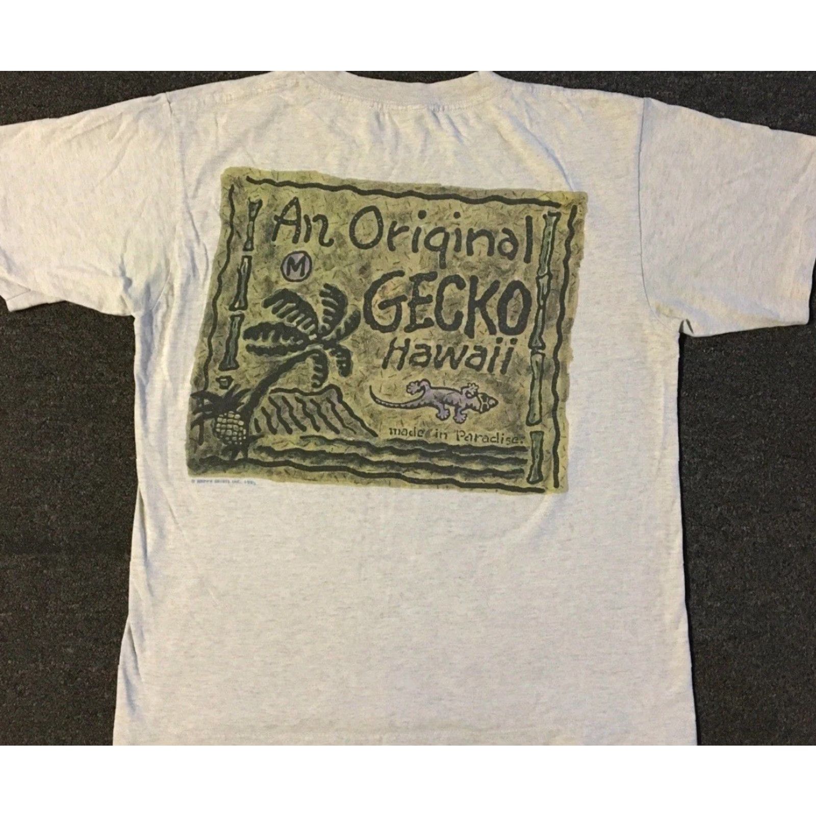 Quiksilver VINTAGE Gecko Hawaii Faded Shirt S USA Surf Beach Skate Grunge Quiksilver OP TC Mens S Gray 90s Hawaii Gecko Grunge Surf Beach Skate USA Size US S / EU 44-46 / 1 - 2 Thumbnail