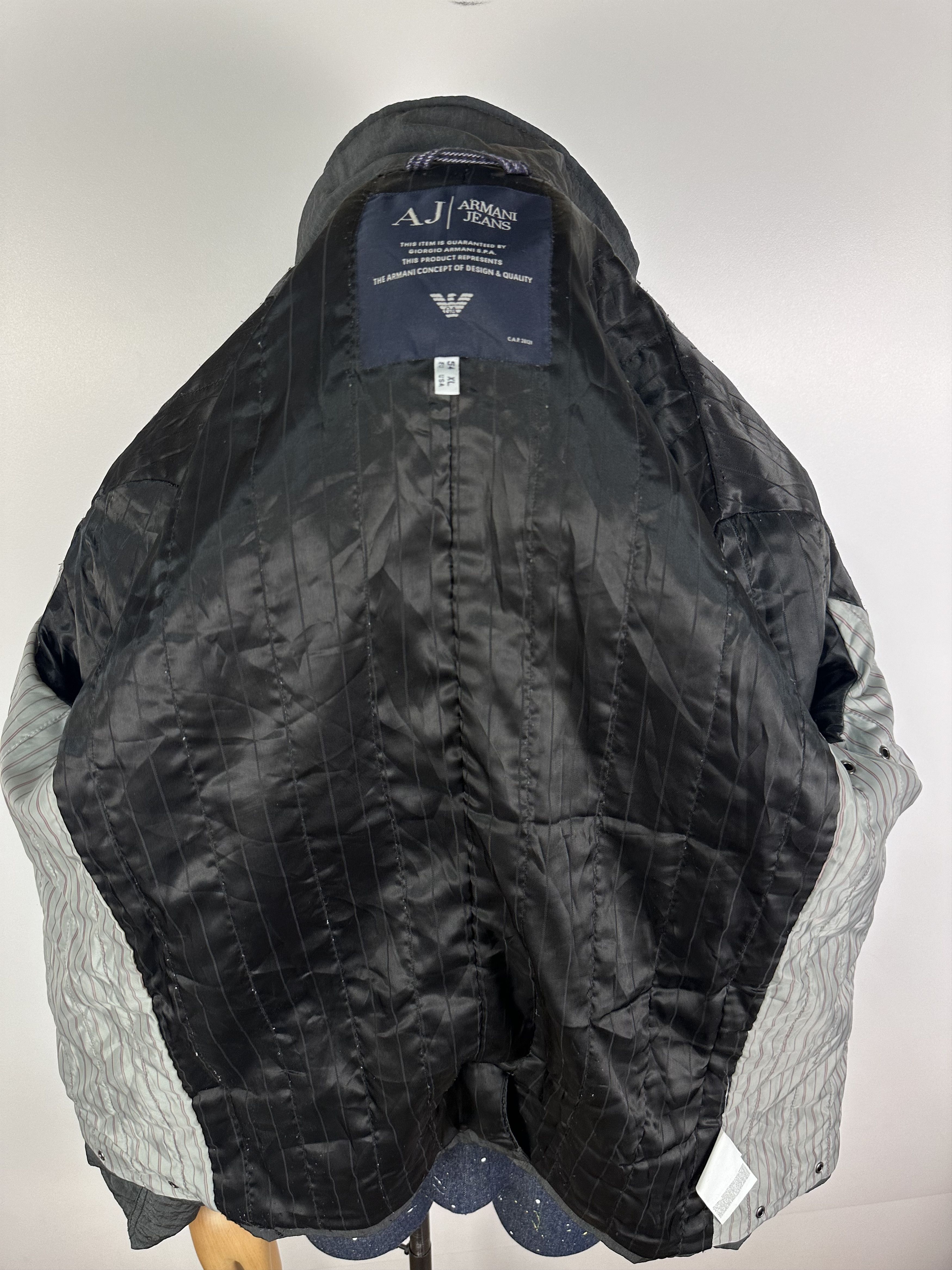 Giorgio Armani Armani Jeans Jacket Shimmer Multi Pocket Mens Biker Gray XL Size US XL / EU 56 / 4 - 11 Thumbnail