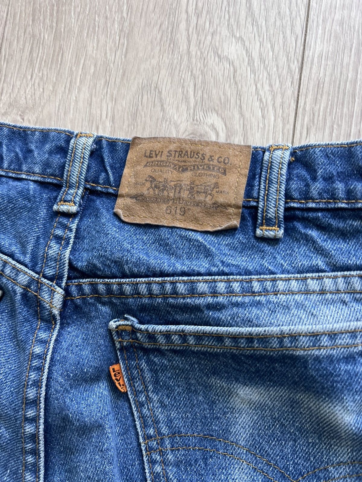 Levi's × Vintage Vintage Levi’s 619 Denim Jeans Distressed Worn 80s 90s Size US 34 / EU 50 - 4 Thumbnail