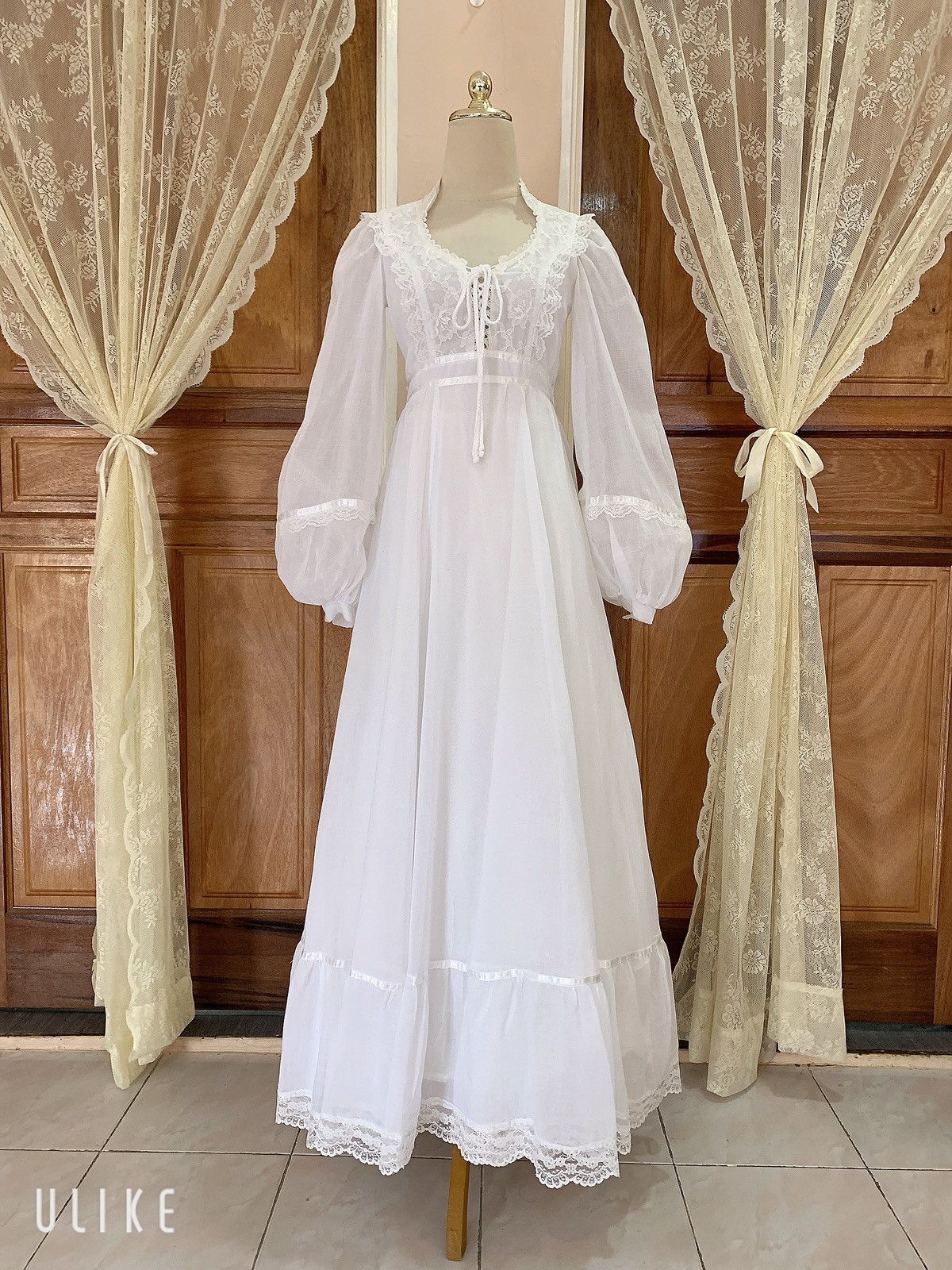 gunne sax vintage wedding dress find at goodwill : r/VintageFashion rotating gallery shows of local and artists Vintage Gunne sax vintage 70's
