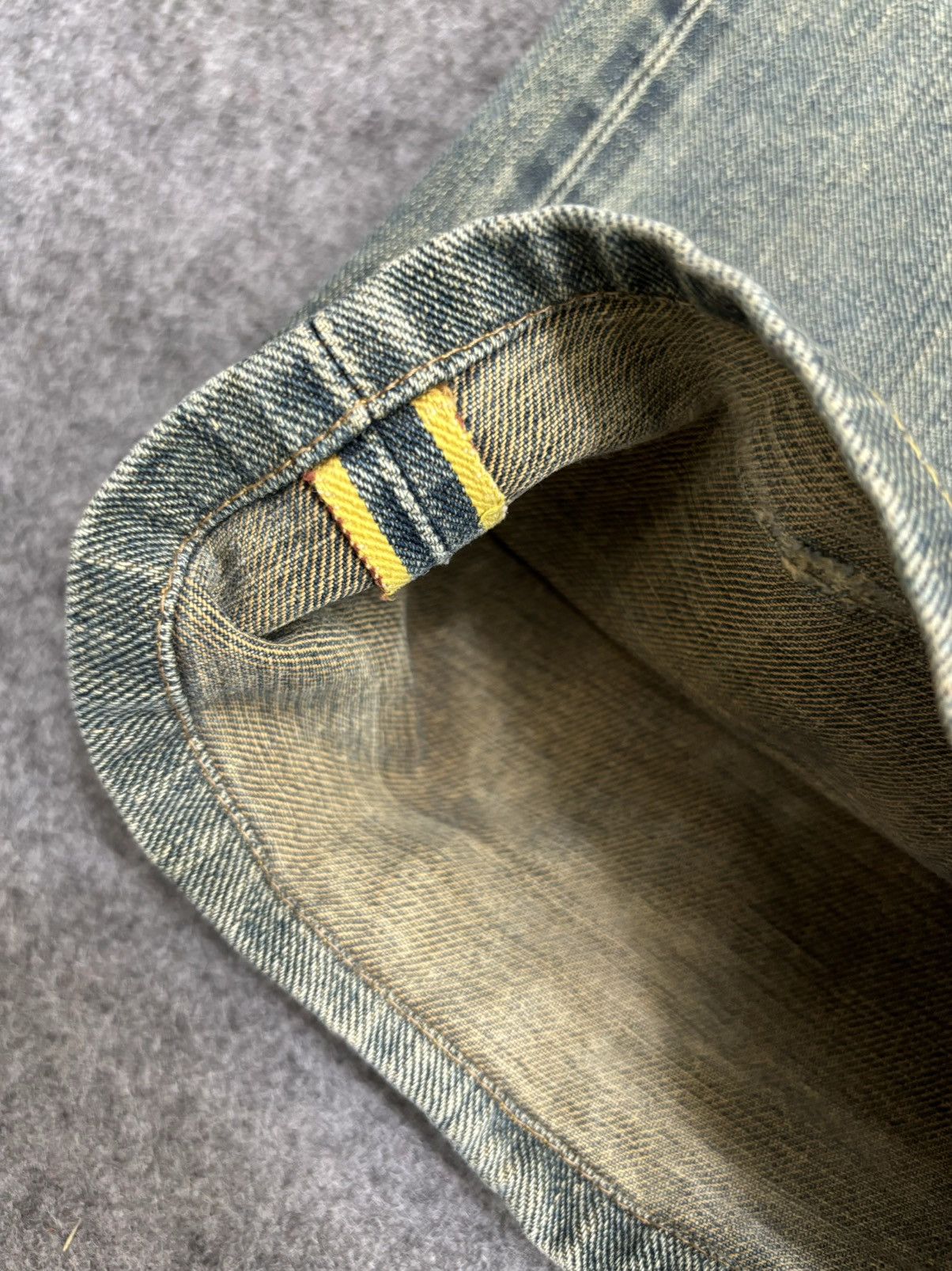 Edwin 💥Rare Selvedge💥Vintage Edwin 505X Yellow Selvedge Denim F578 Size US 29 - 11 Thumbnail