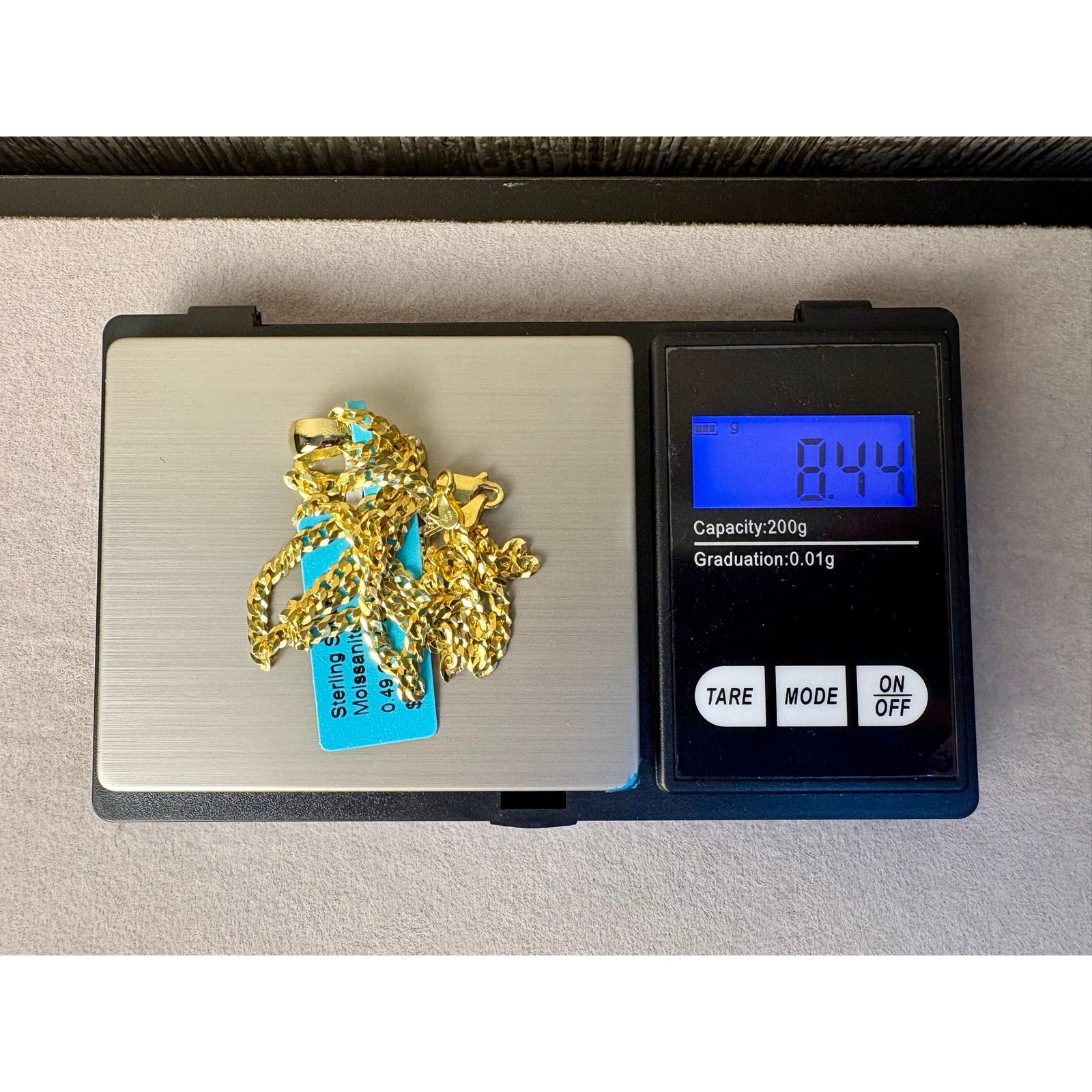 Jewelry NWT .5ct Moissanite Hamsa Vermeil Gold over 925 Necklace Size ONE SIZE - 7 Thumbnail