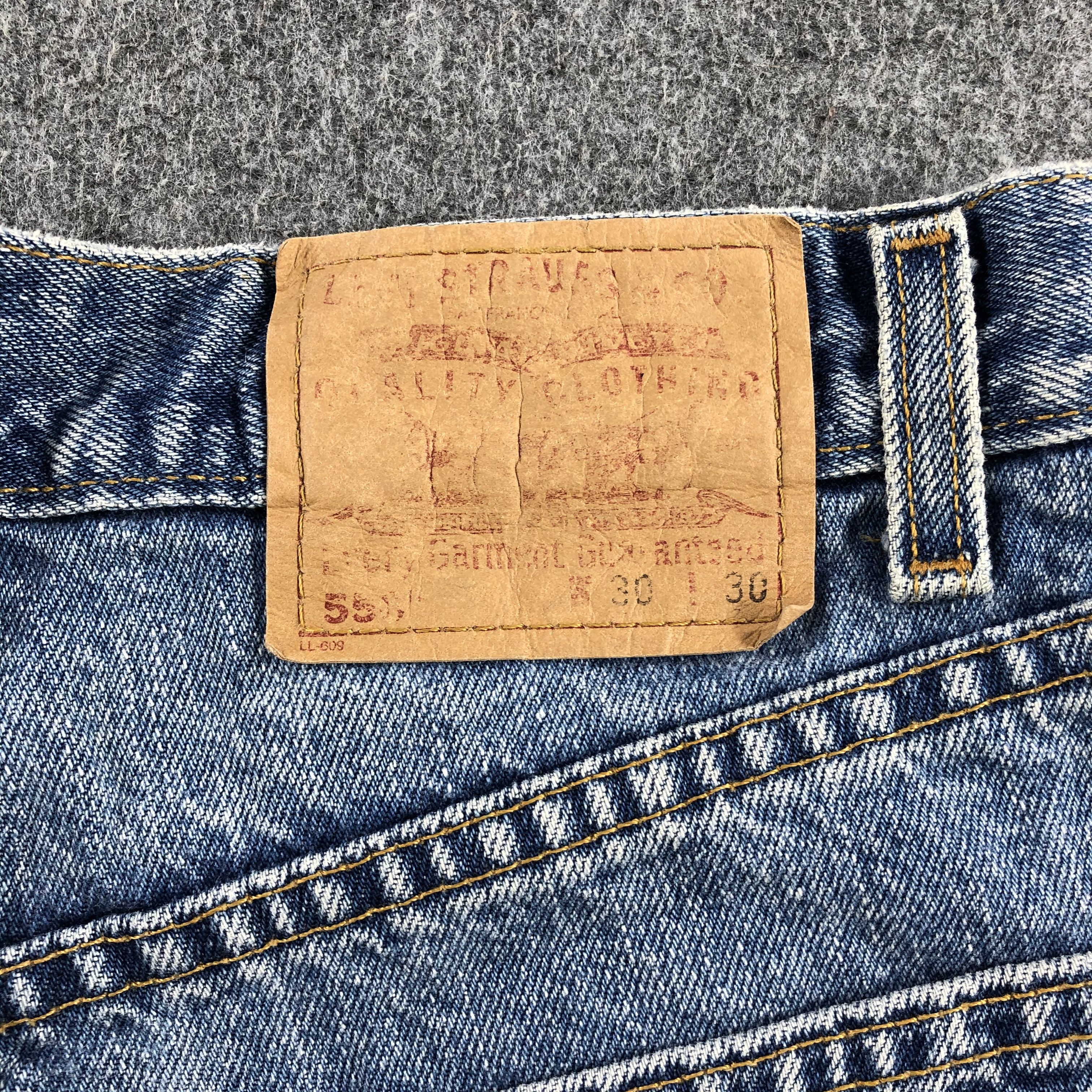 Levi's 90s Vintage Blue Wash Levis 550 Jeans-J2075 Size US 28 / EU 44 - 5 Thumbnail
