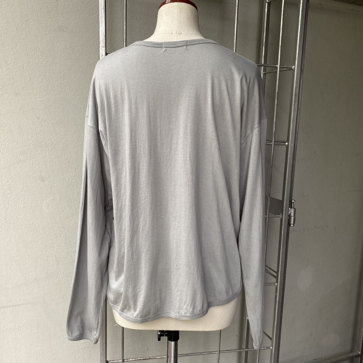 Tete Homme TÊTE HOMME Grey Long Sleeve Polo with Logo Hem Size US L / EU 52-54 / 3 - 16 Thumbnail
