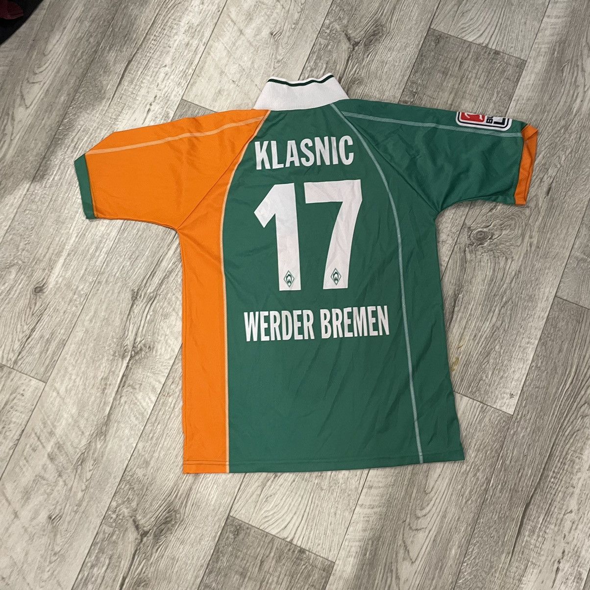 Vintage 90s KIK bundes Werder Bremen 17 klasnic vintage shirt jersey Size US M / EU 48-50 / 2 - 2 Thumbnail