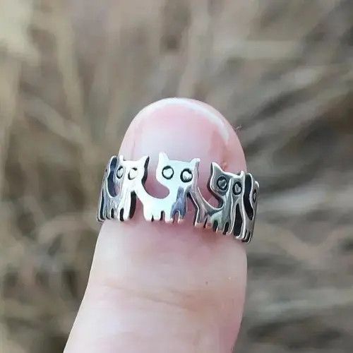 Jewelry Pet Kitten Rings 6 7 8 9 10 Size ONE SIZE - 6 Thumbnail