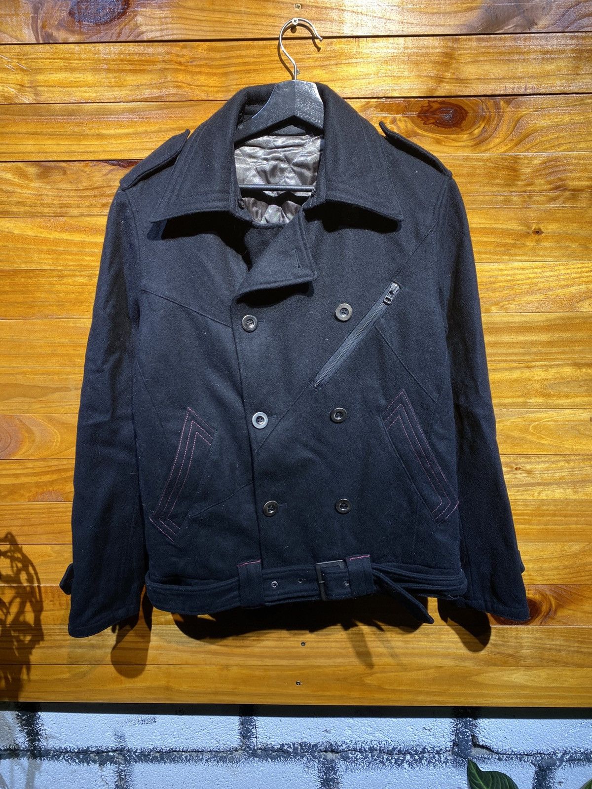 Japanese Brand Ignition Black Jacket – Classic Double-Breasted Military Size US M / EU 48-50 / 2 - 3 Thumbnail
