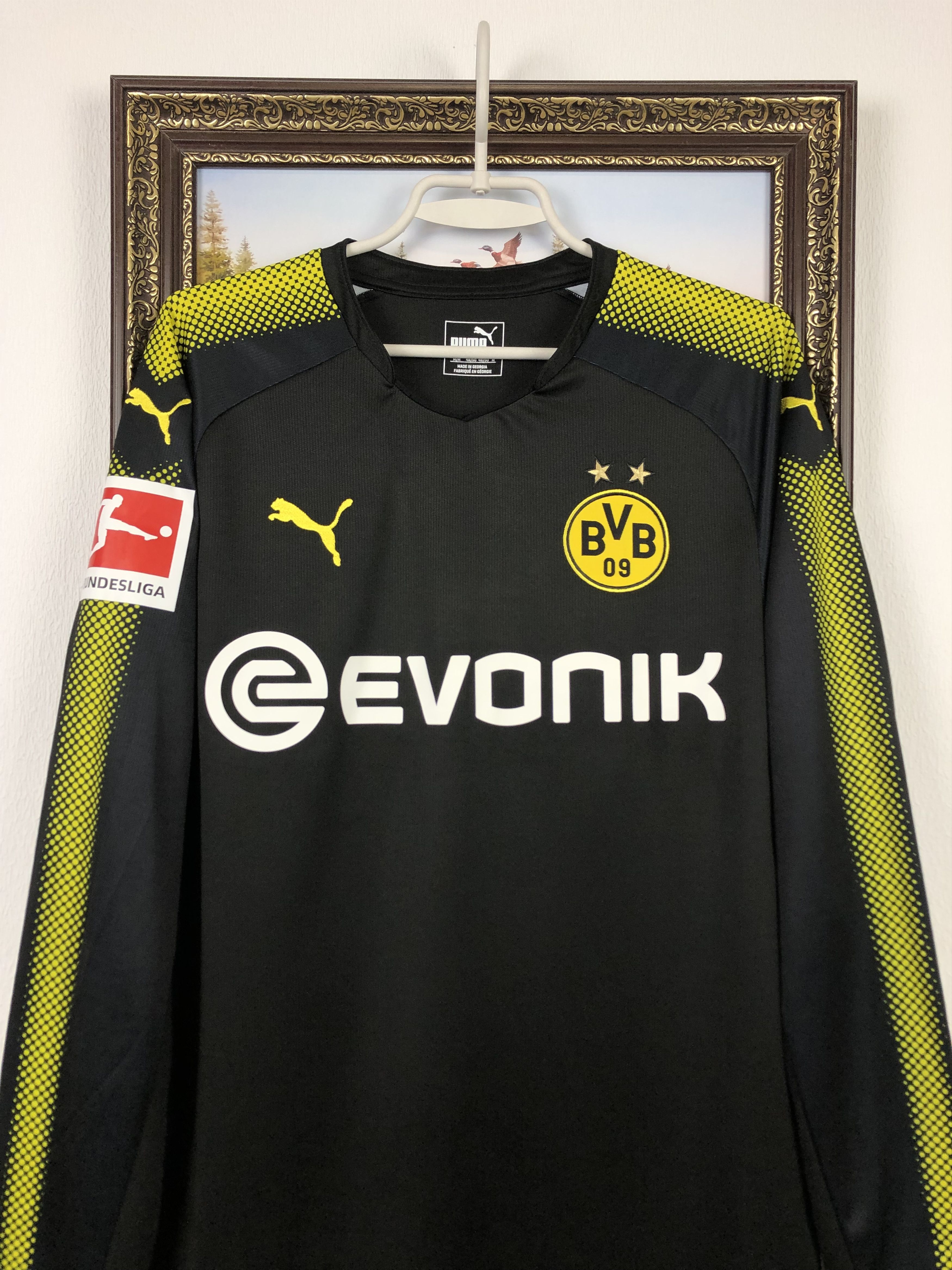 Puma Borussia Dortmund Football Shirt Long Sleeve Jersey Rare Size US M / EU 48-50 / 2 - 2 Thumbnail