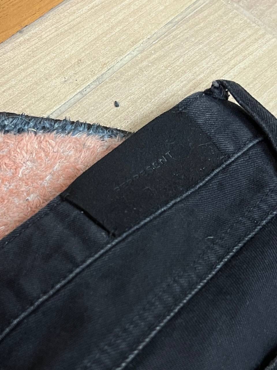 Represent Clo. Represent Slim Fit Destroyed Denim Black Ripped Pants Size US 32 / EU 48 - 12 Thumbnail