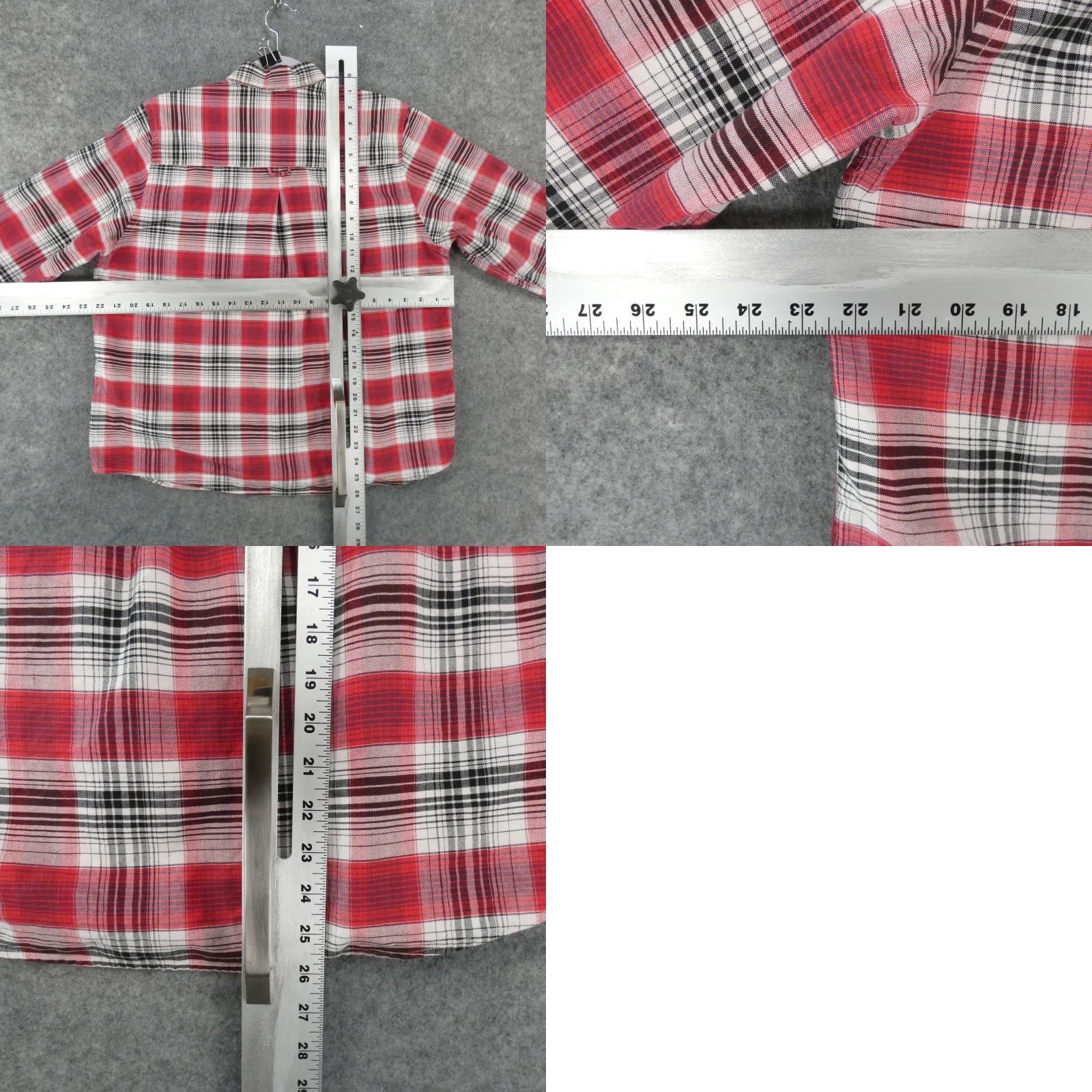 Vintage Panhandle Shirt Womens Large Long Sleeve Button Up Red Plaid Size L / US 10 / IT 46 - 8 Thumbnail